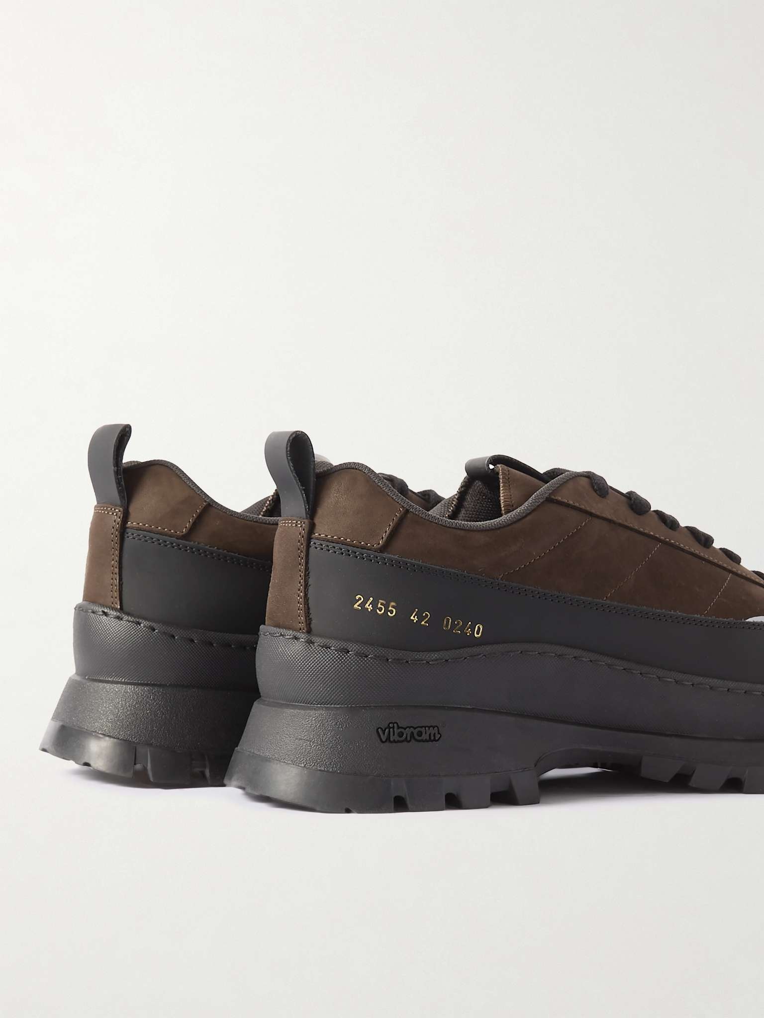 Track Hiker Rubber-Trimmed Suede Sneakers - 5