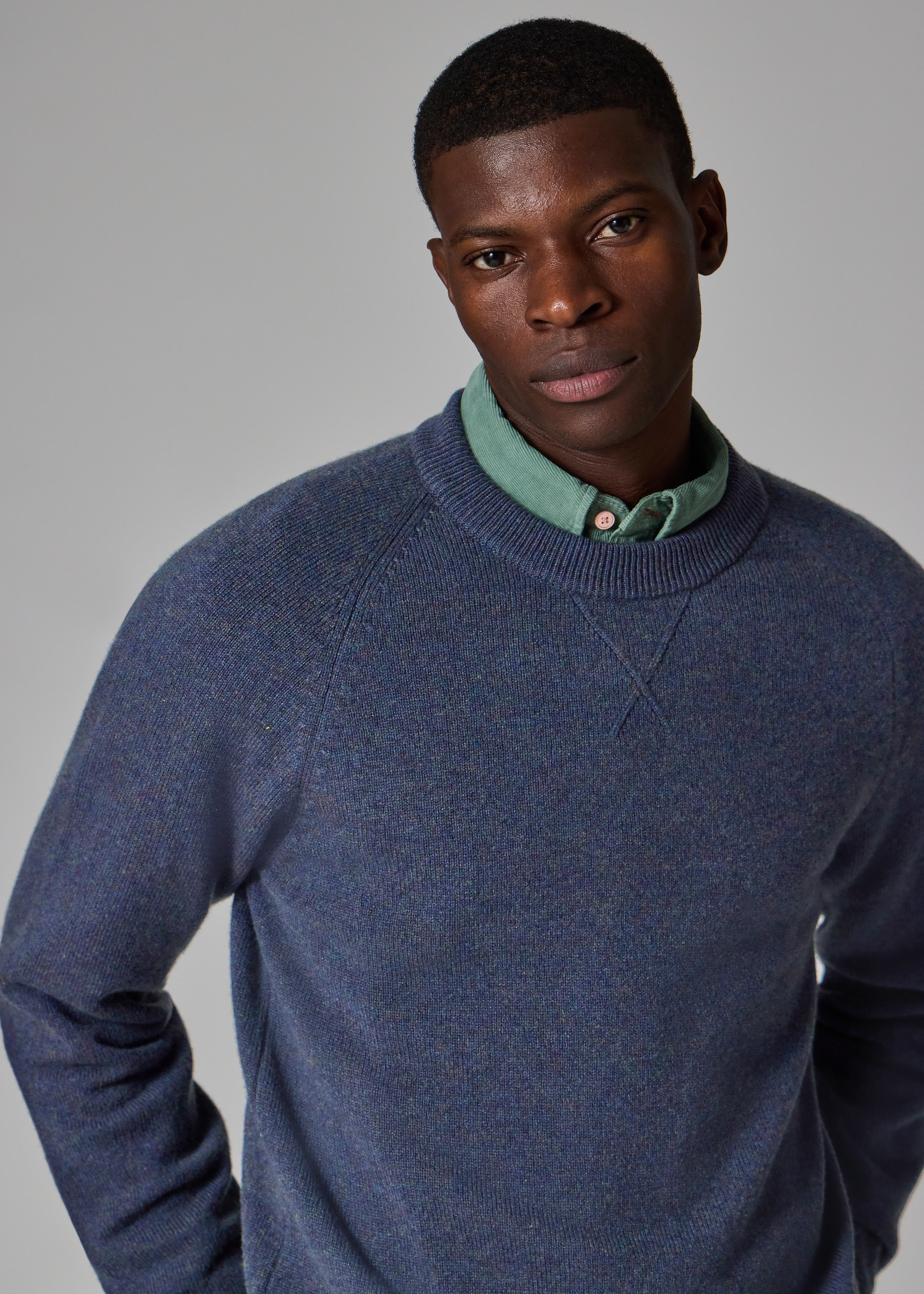 Indigo Merino Wool Sweater - 3