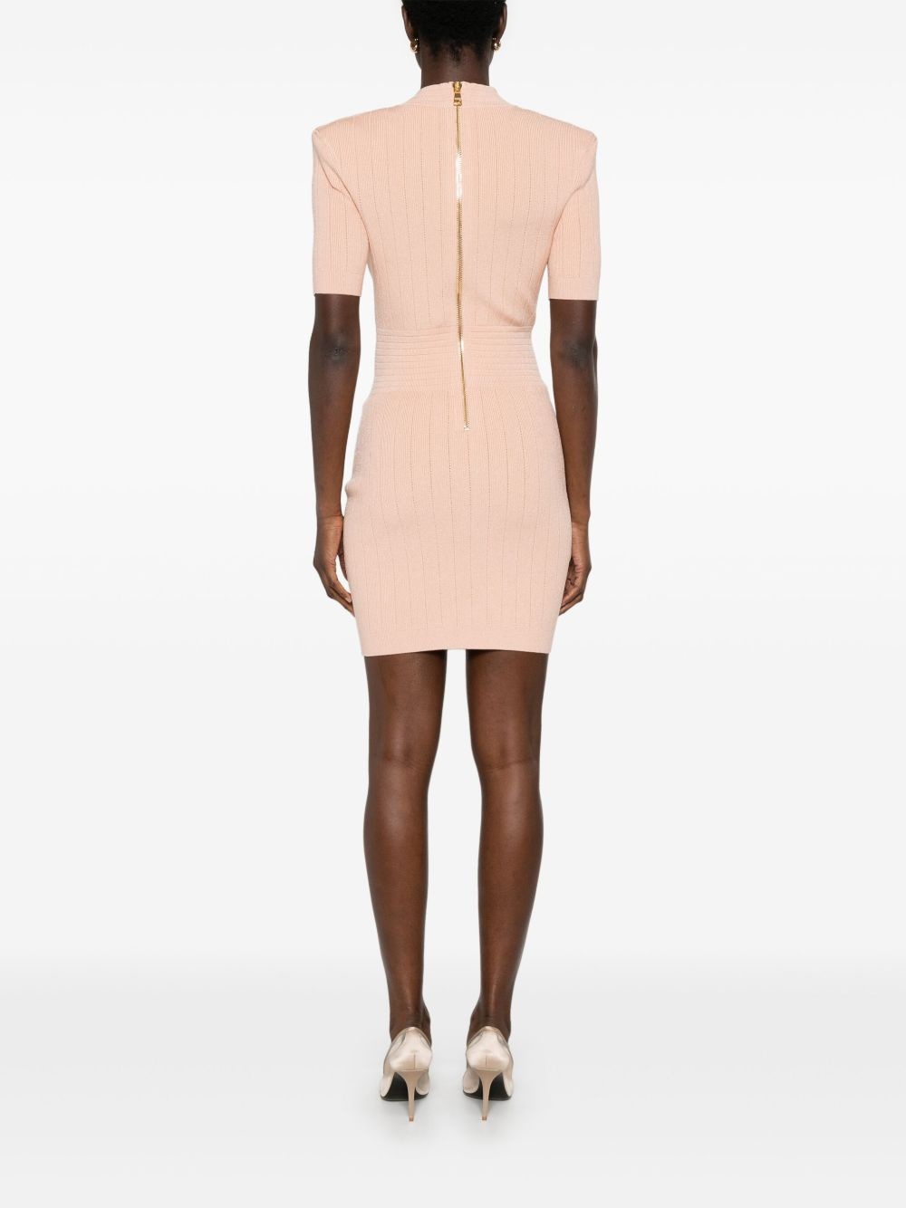 knitted mini dress - 4