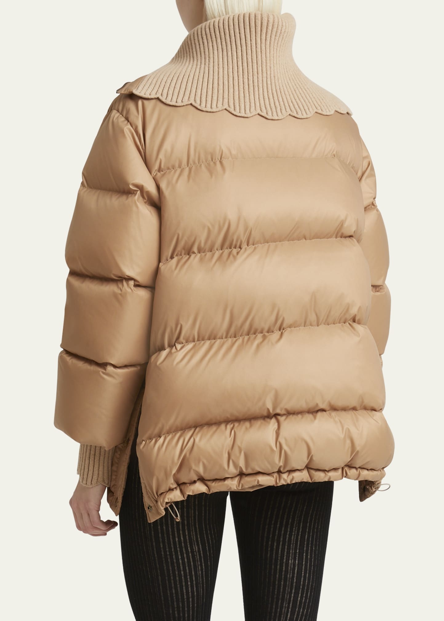 Puffer Drawcord Coat - 3