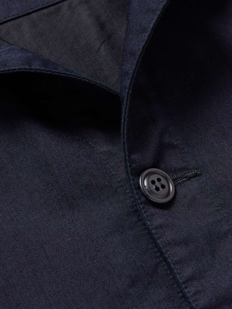 Indigo-Dyed Cotton-Blend Cargo Shirt 5