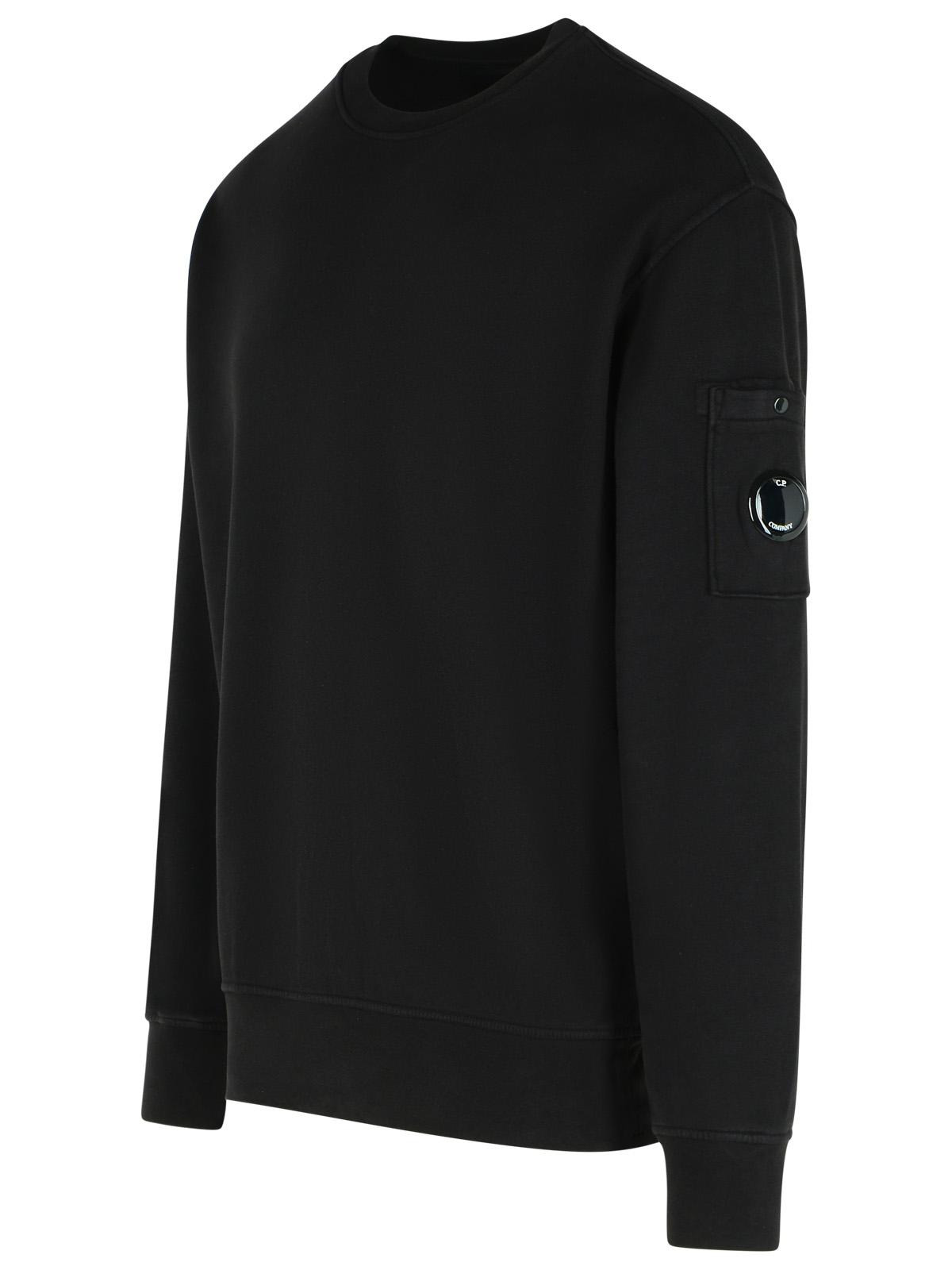 C.P. Company 'Brushed' Black Cotton Sweatshirt Men - 2