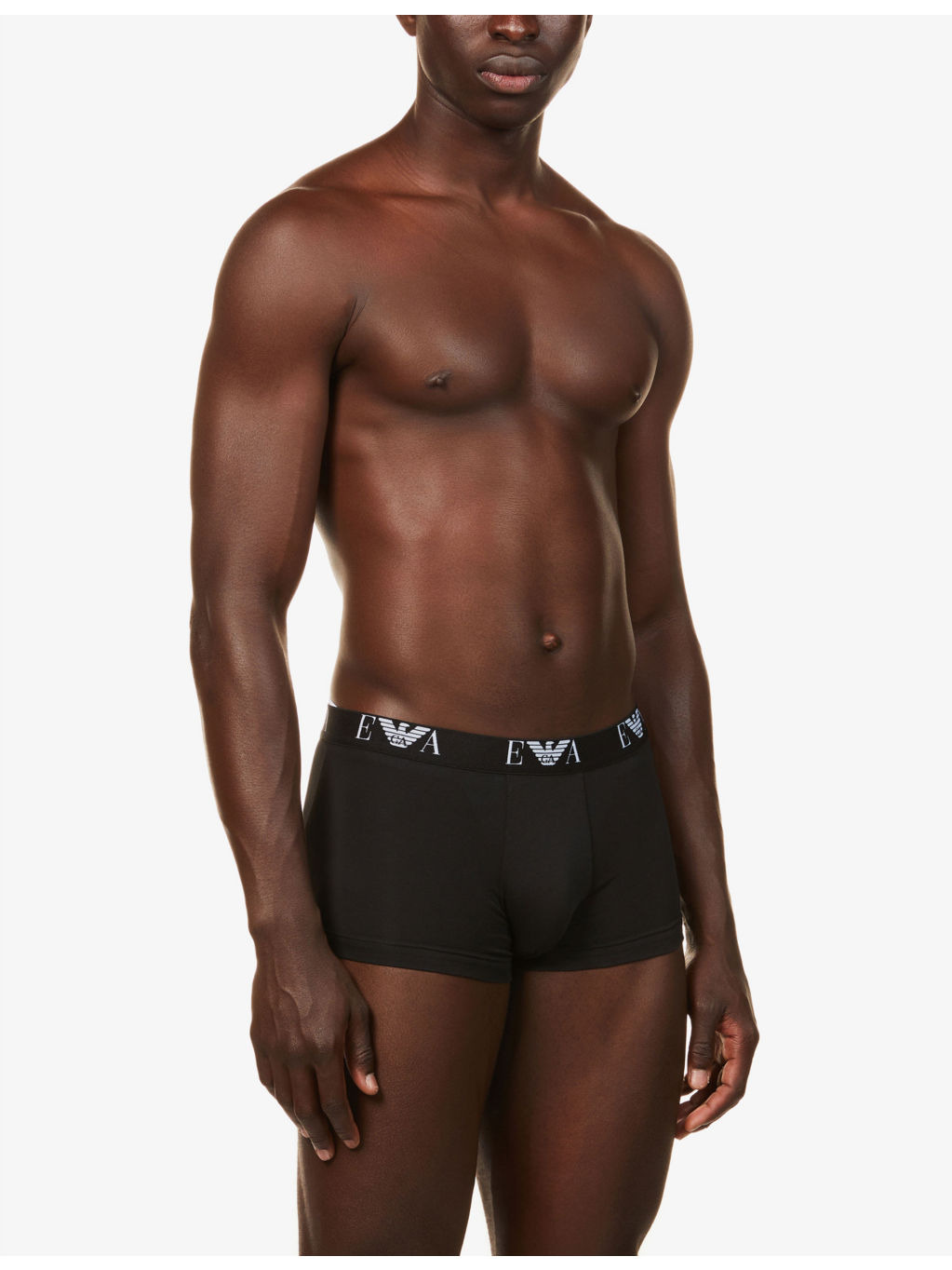 Logo-print stretch-cotton trunks pack of three - 2