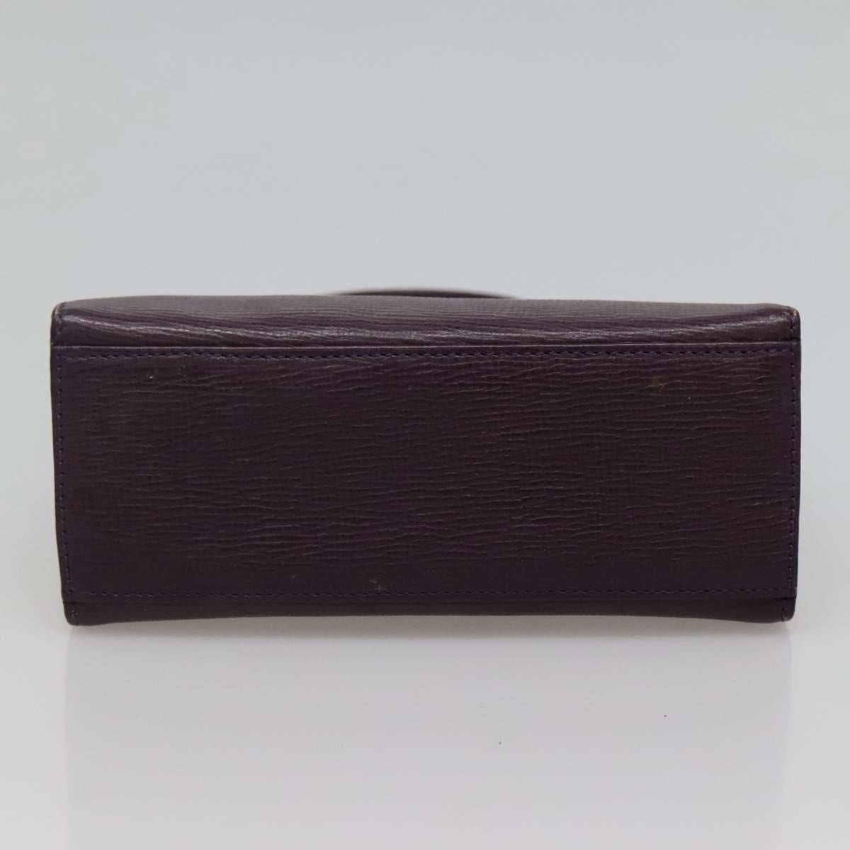 CELINE Hand Bag Leather Purple - 9