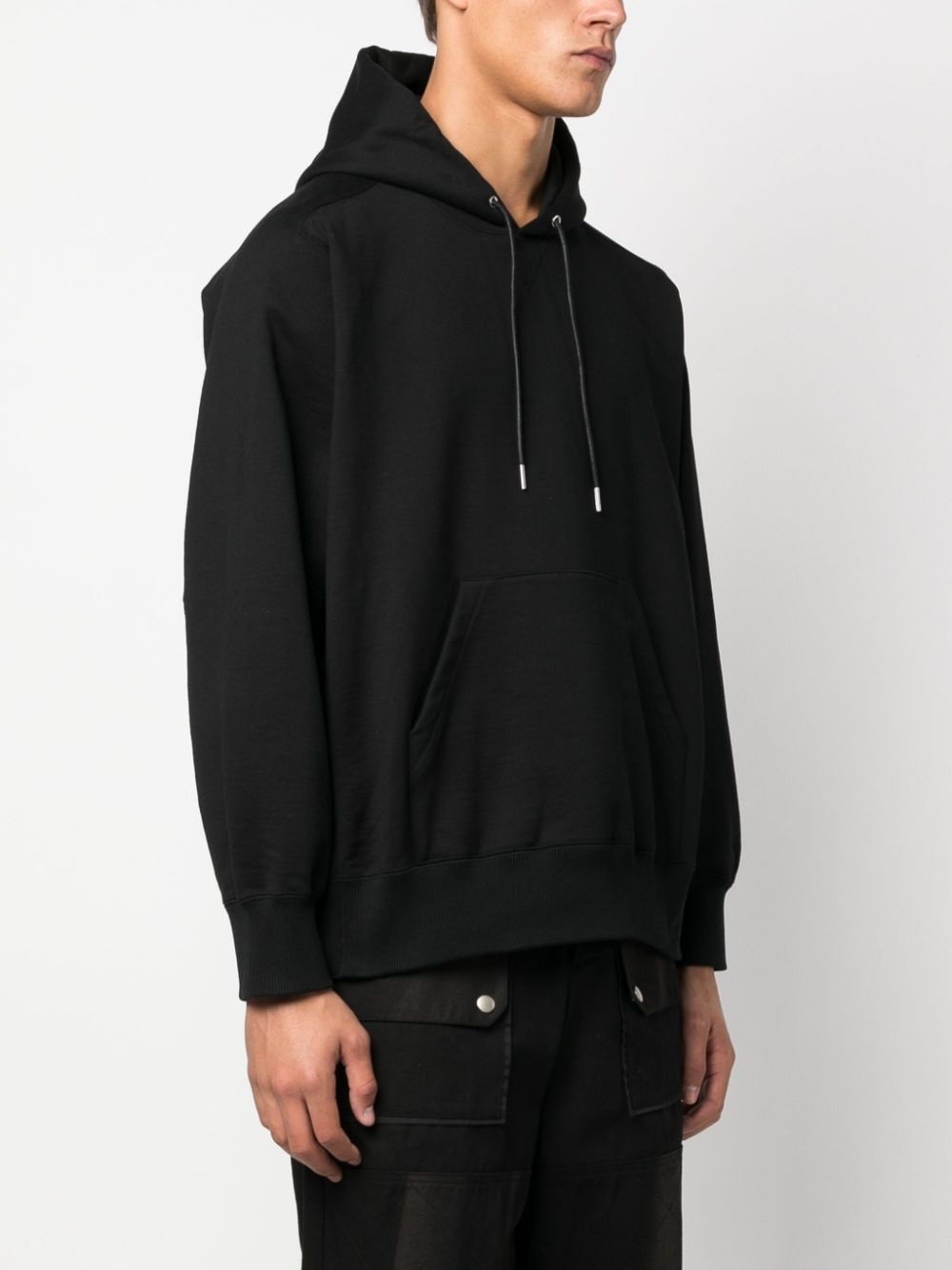 cotton drawstring hoodie - 3
