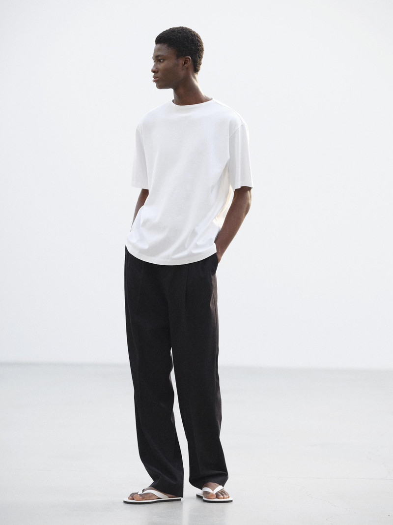LUSTER PLAITING BOAT NECK TEE 3