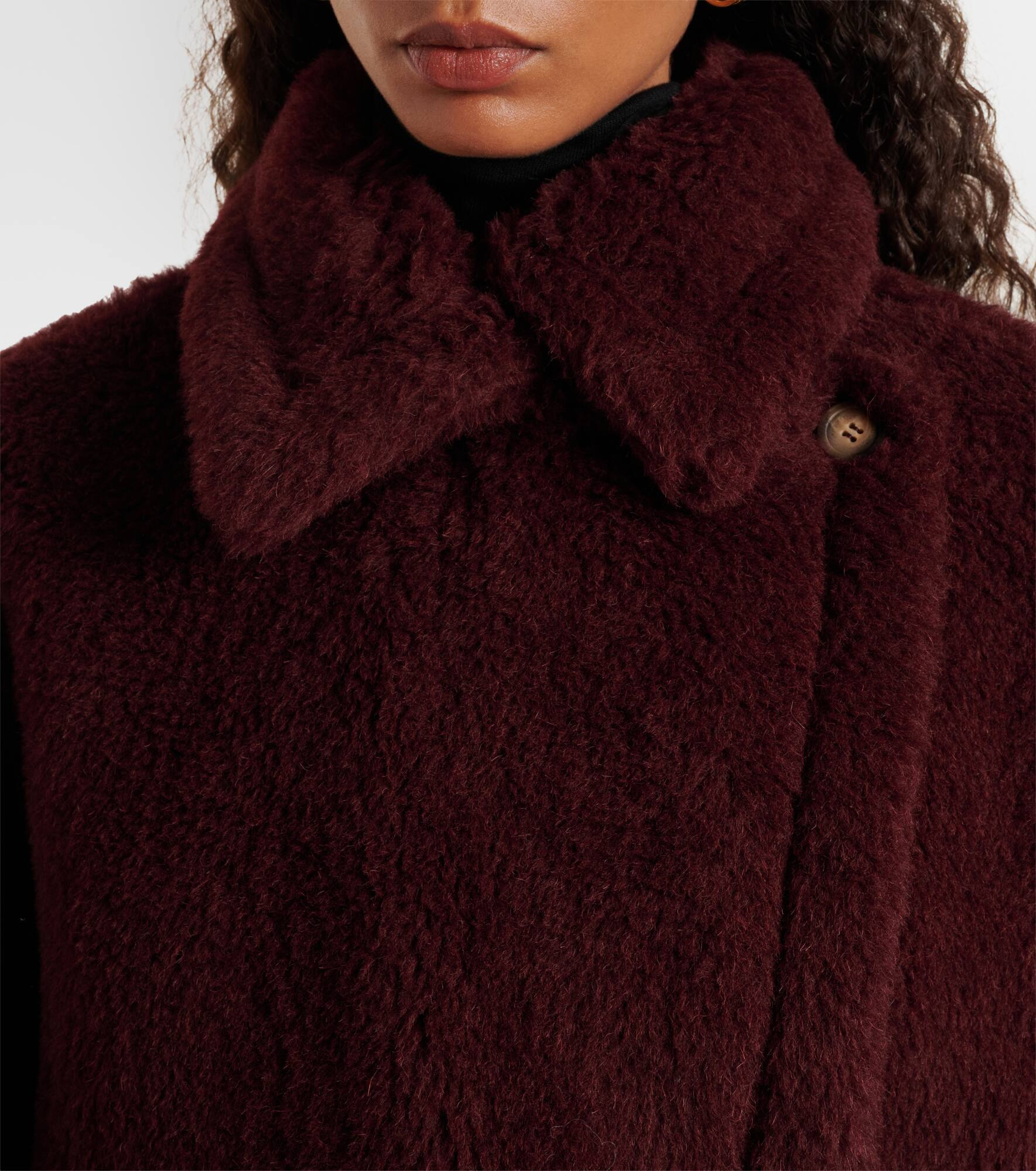 Tebe alpaca wool-blend cape - 4