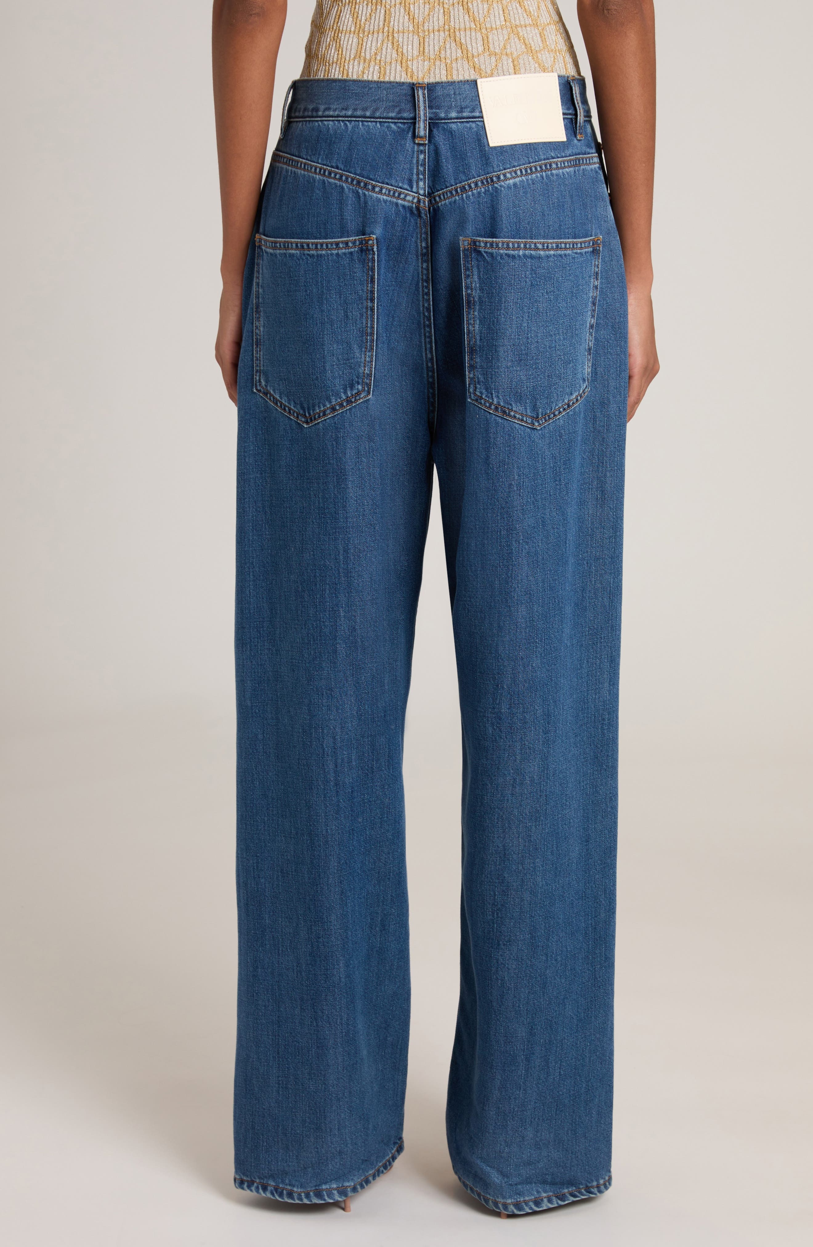 Denim Wide Leg Jeans - 3
