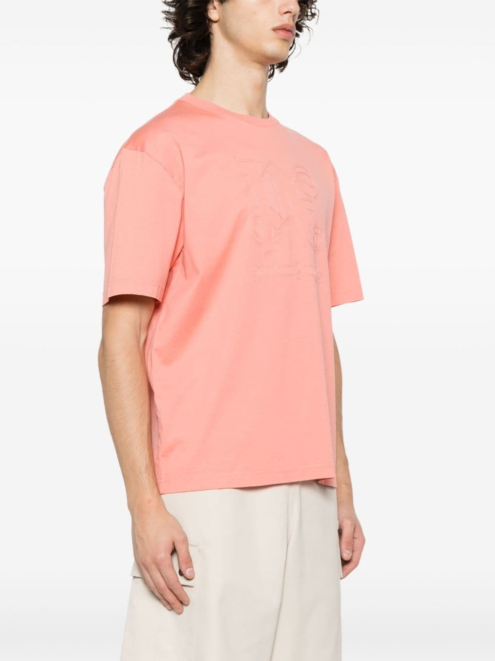 Monogram Statement-embroidered T-shirt - 3