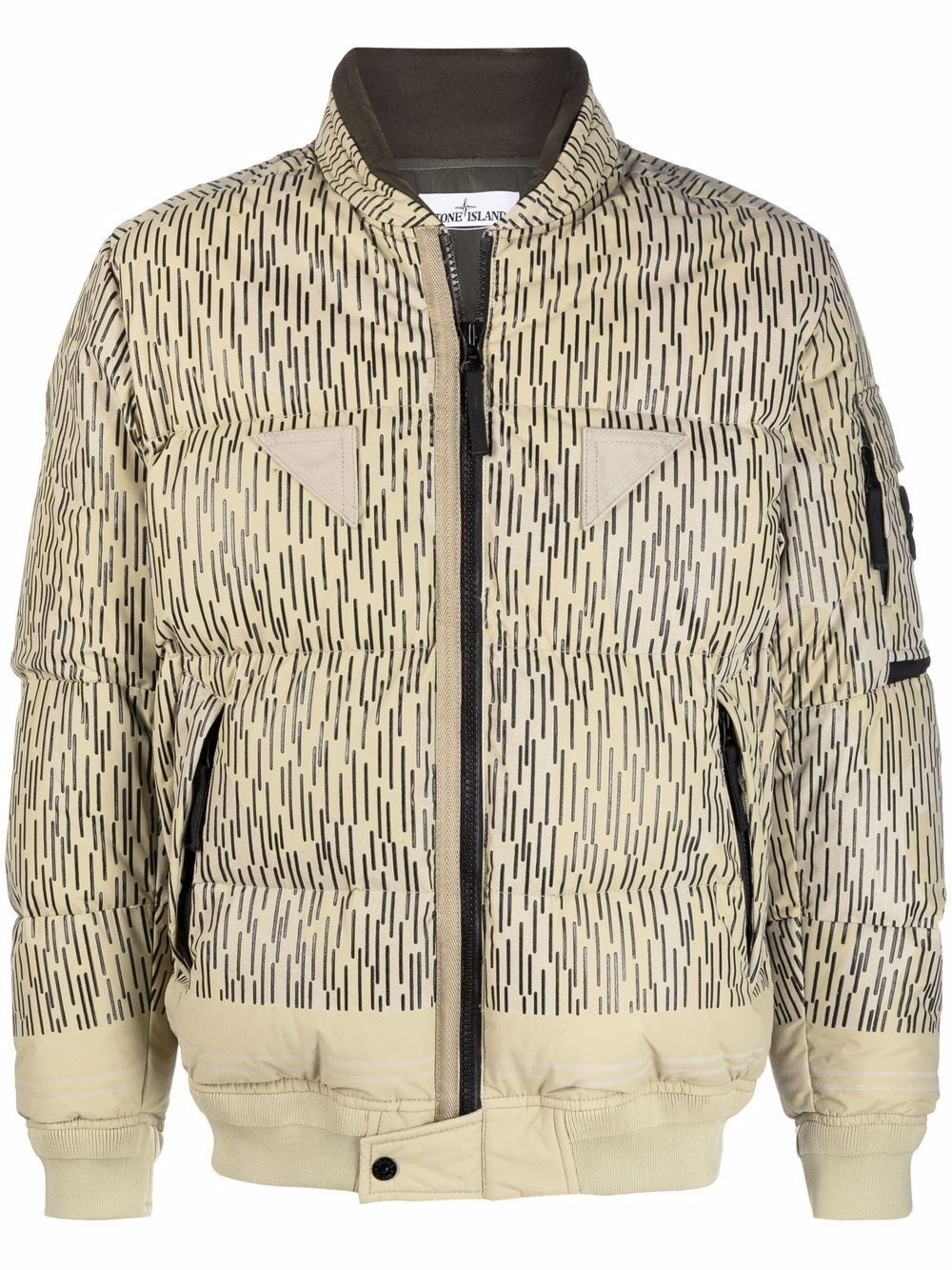 Rain Camo reflective bomber jacket - 1