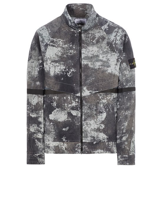 661E1 DISSOLVING GRID CAMO ON ECONYL® REGENERATED NYLON GRAY - 1