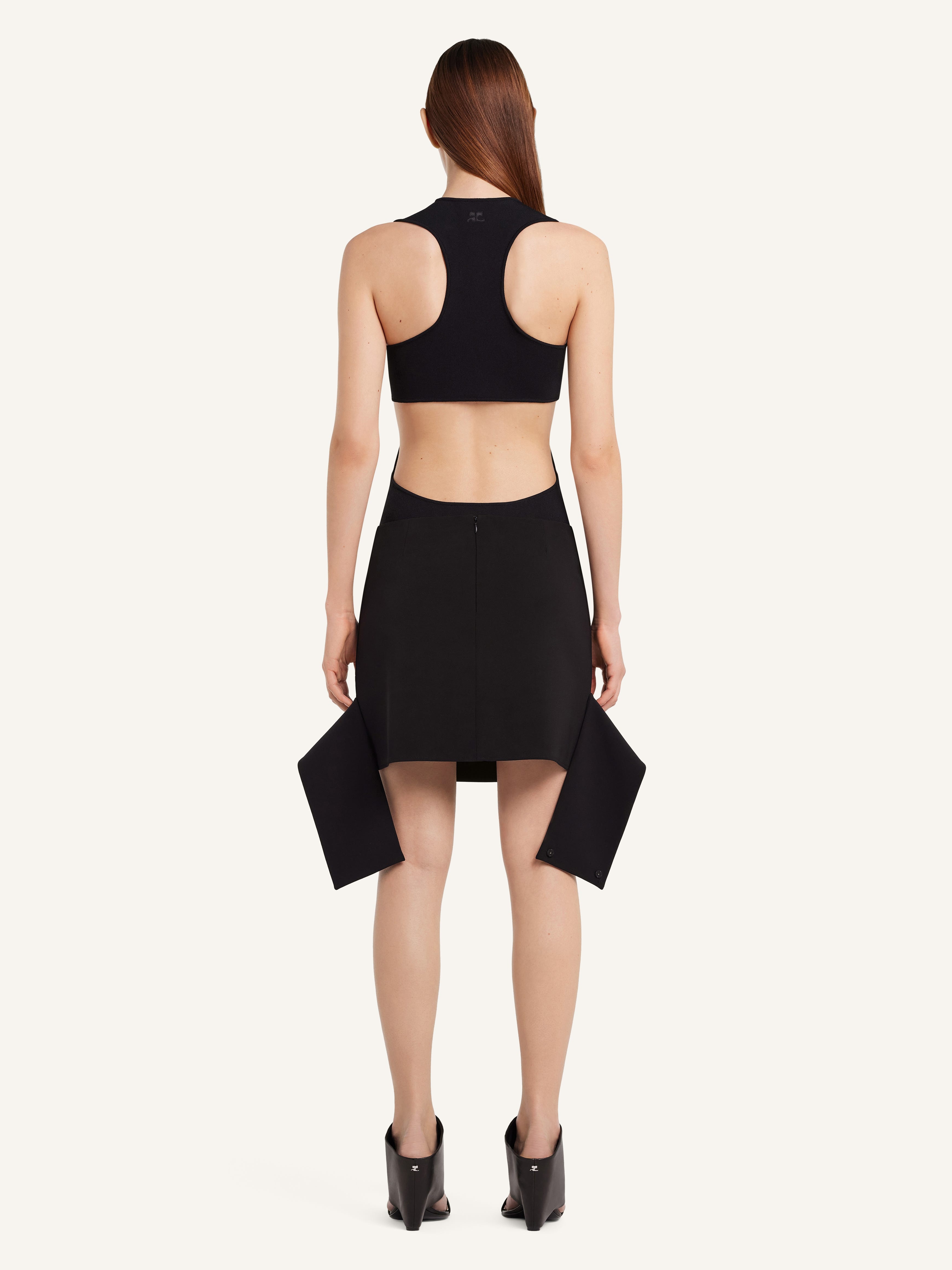 REVERSED BELT MINI SKIRT - 4