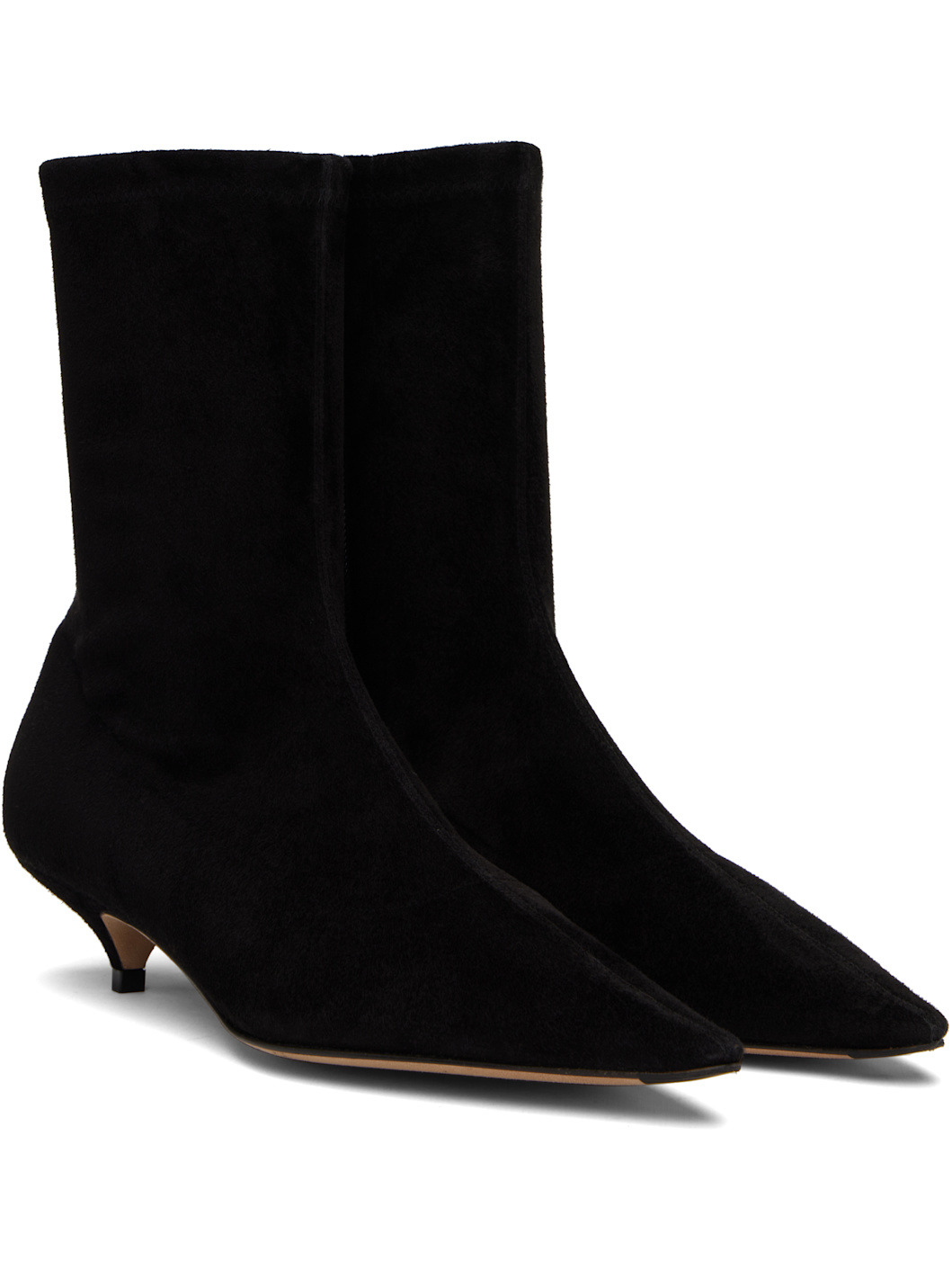 Black Liisa Kitten Boots - 4