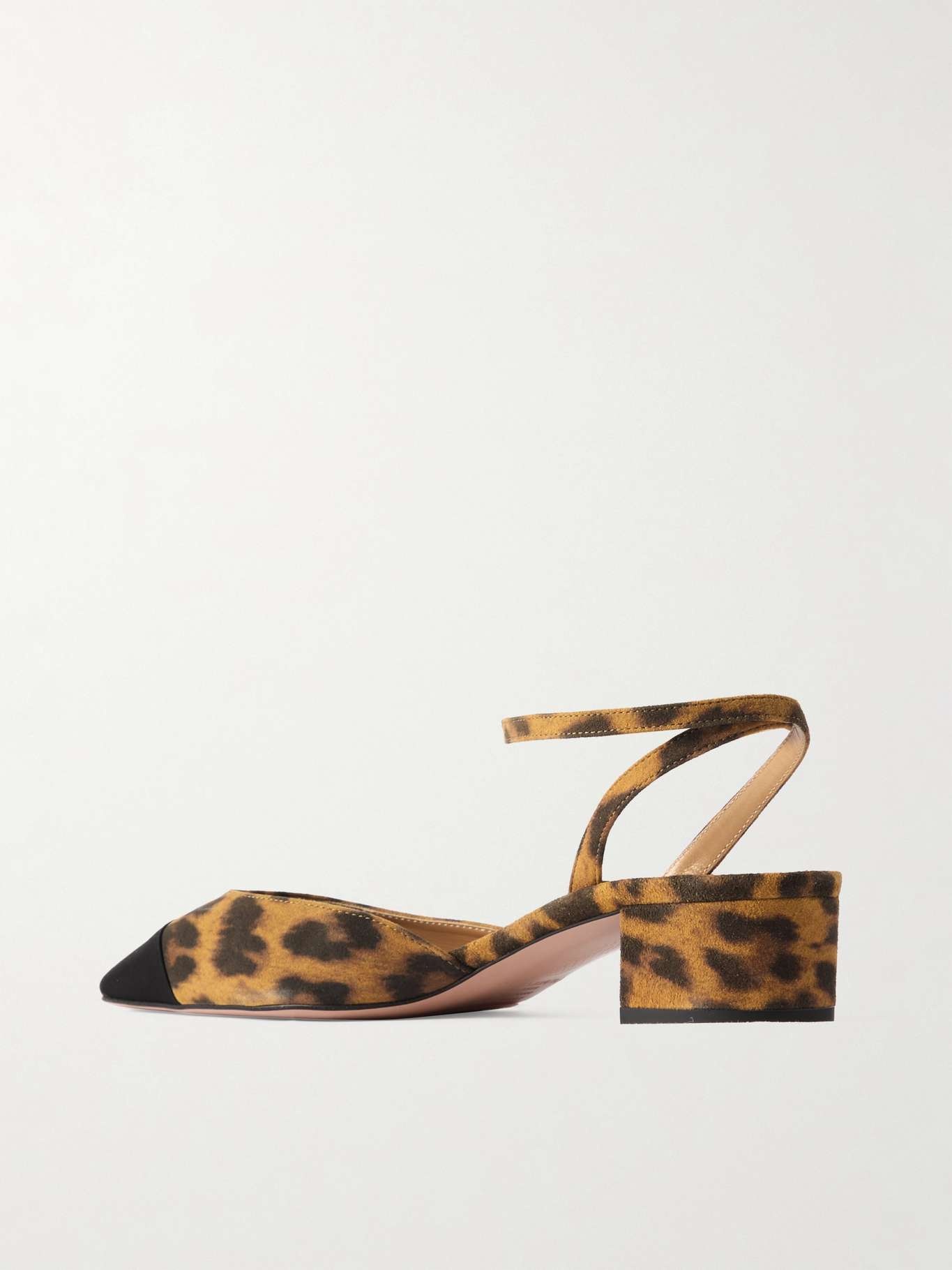 French Flirt 35 grosgrain-trimmed leopard-print suede pumps - 3