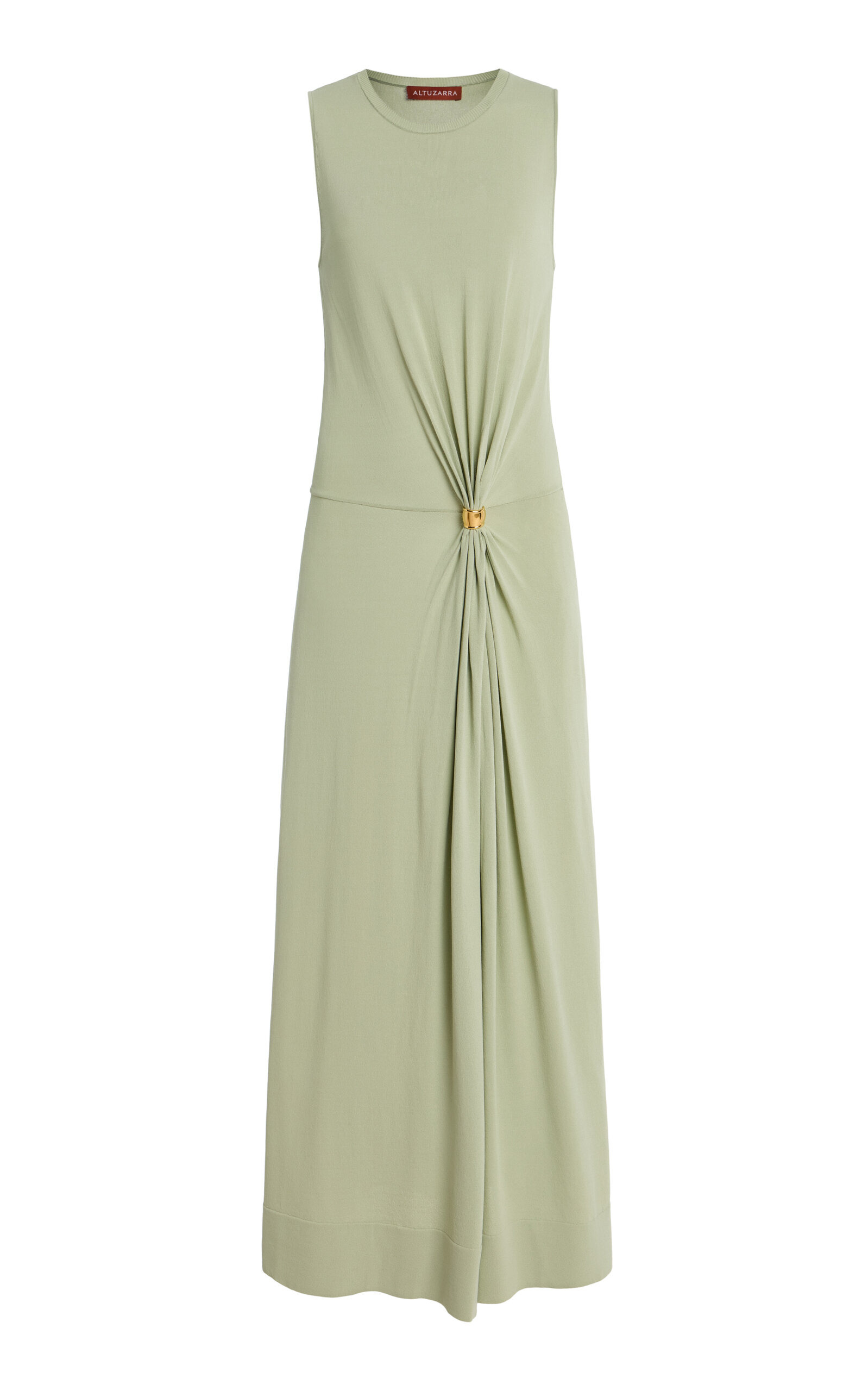 Saralien Gathered Jersey Maxi Dress green - 1