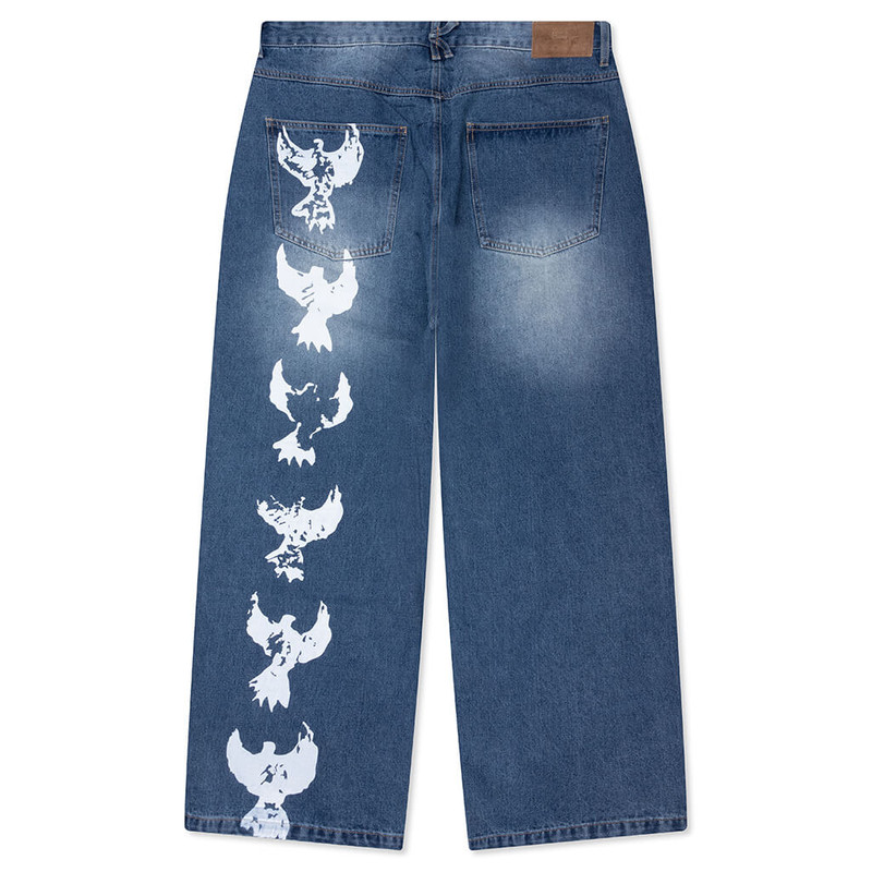 KidSuper PATCHED FLARE PANT - BLUE outlook