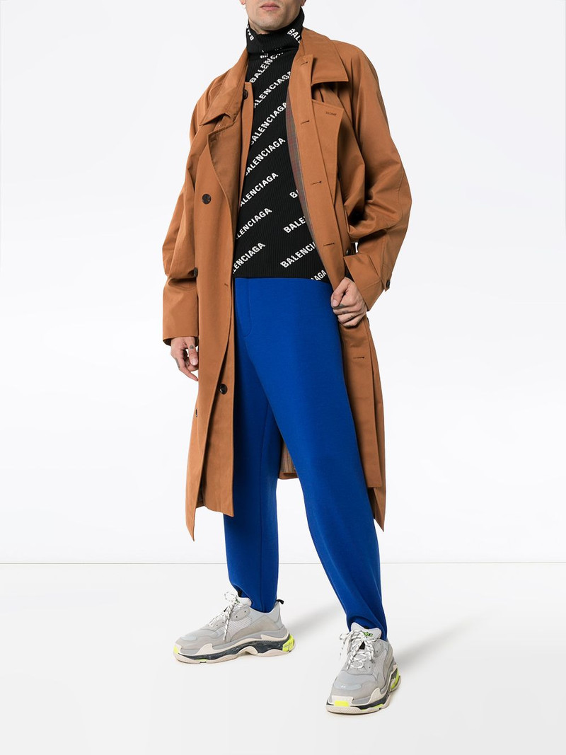 BALENCIAGA Zip Front Stirrup Leg Sweatpants outlook