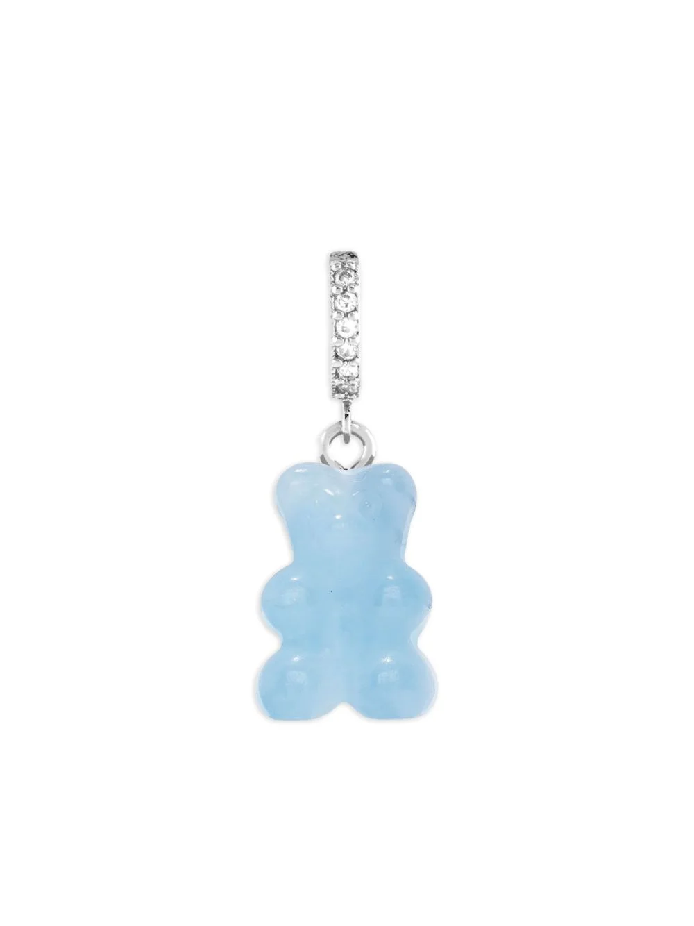 Nostalgia Bear crystal-embellished hoop earring - 1