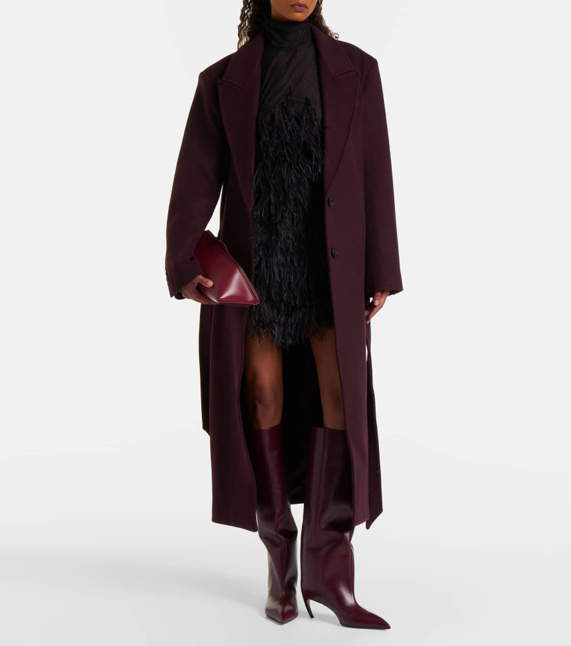 THE ATTICO Lea 90 leather knee-high boots outlook