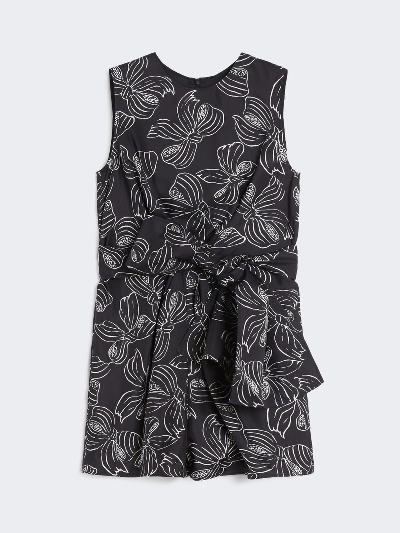 BAVIERA Printed silk playsuit 1