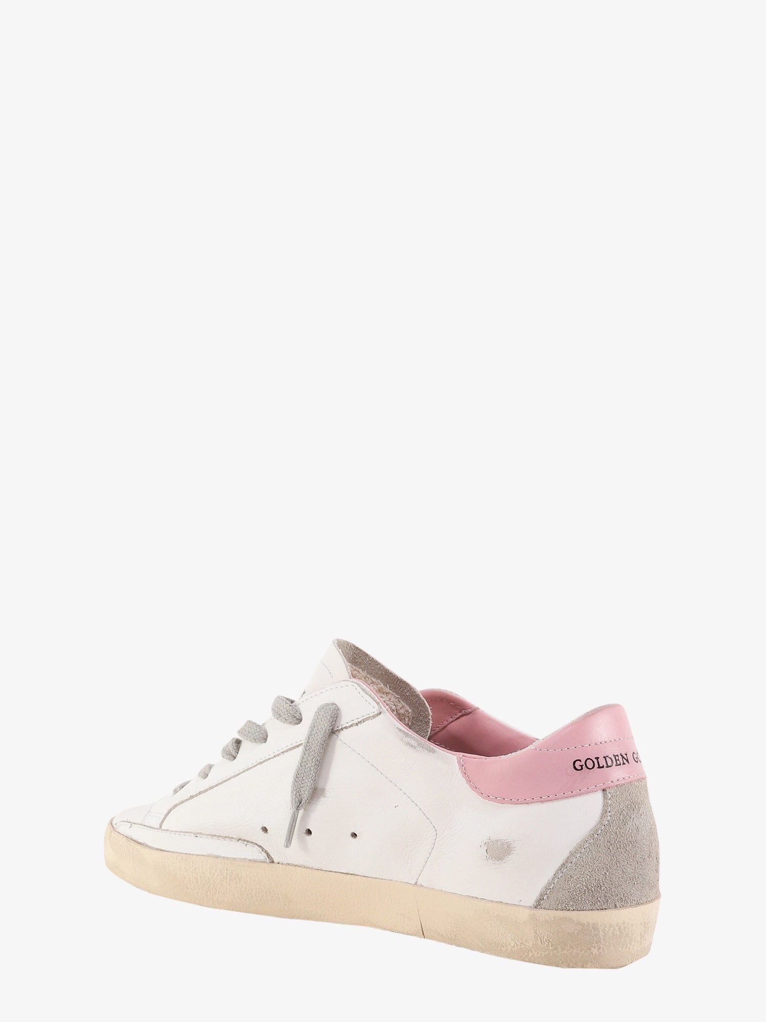 Golden Goose Deluxe Brand Super-Star Used-Effect Leather Sneakers With Suede Profiles - 3