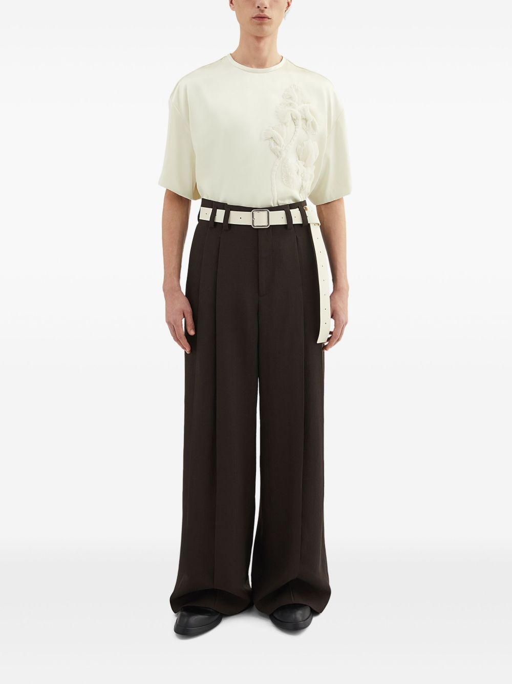 pleat-detail trousers - 2