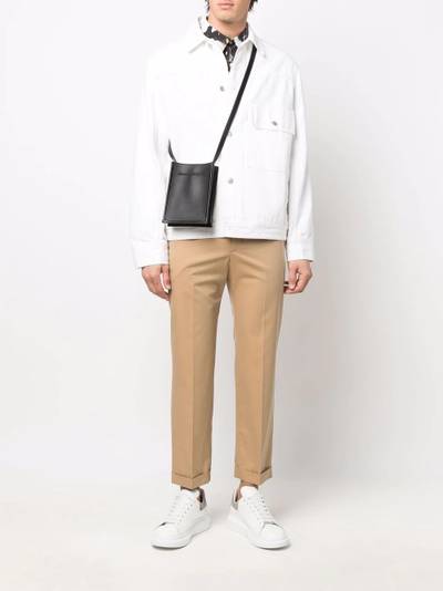 Alexander McQueen logo tape slim-fit chinos outlook