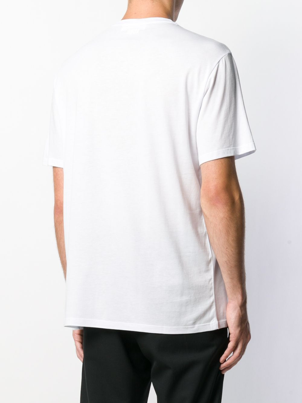 contrast print T-shirt - 4