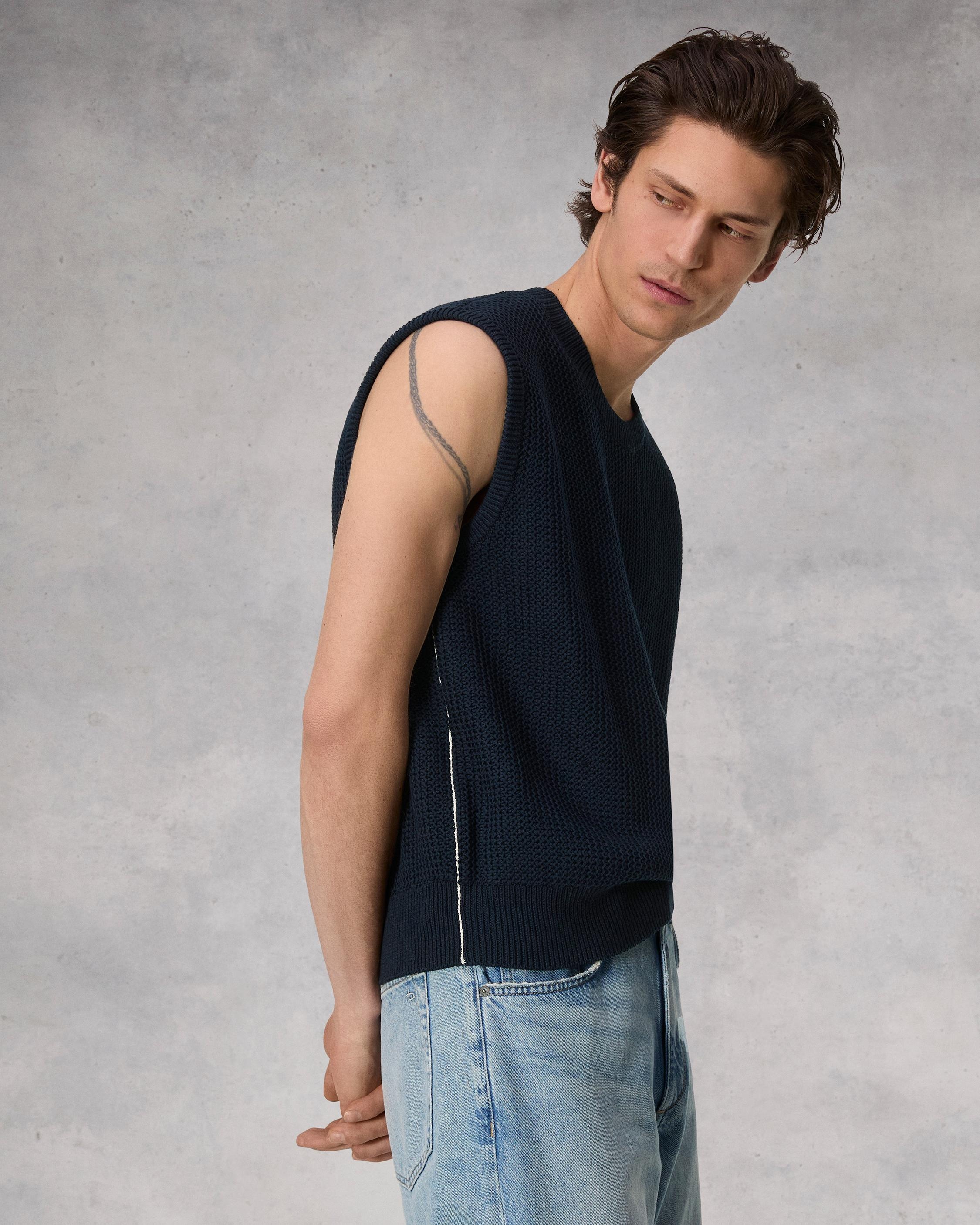 Karson Cotton Sweater Vest
Relaxed Fit - 4