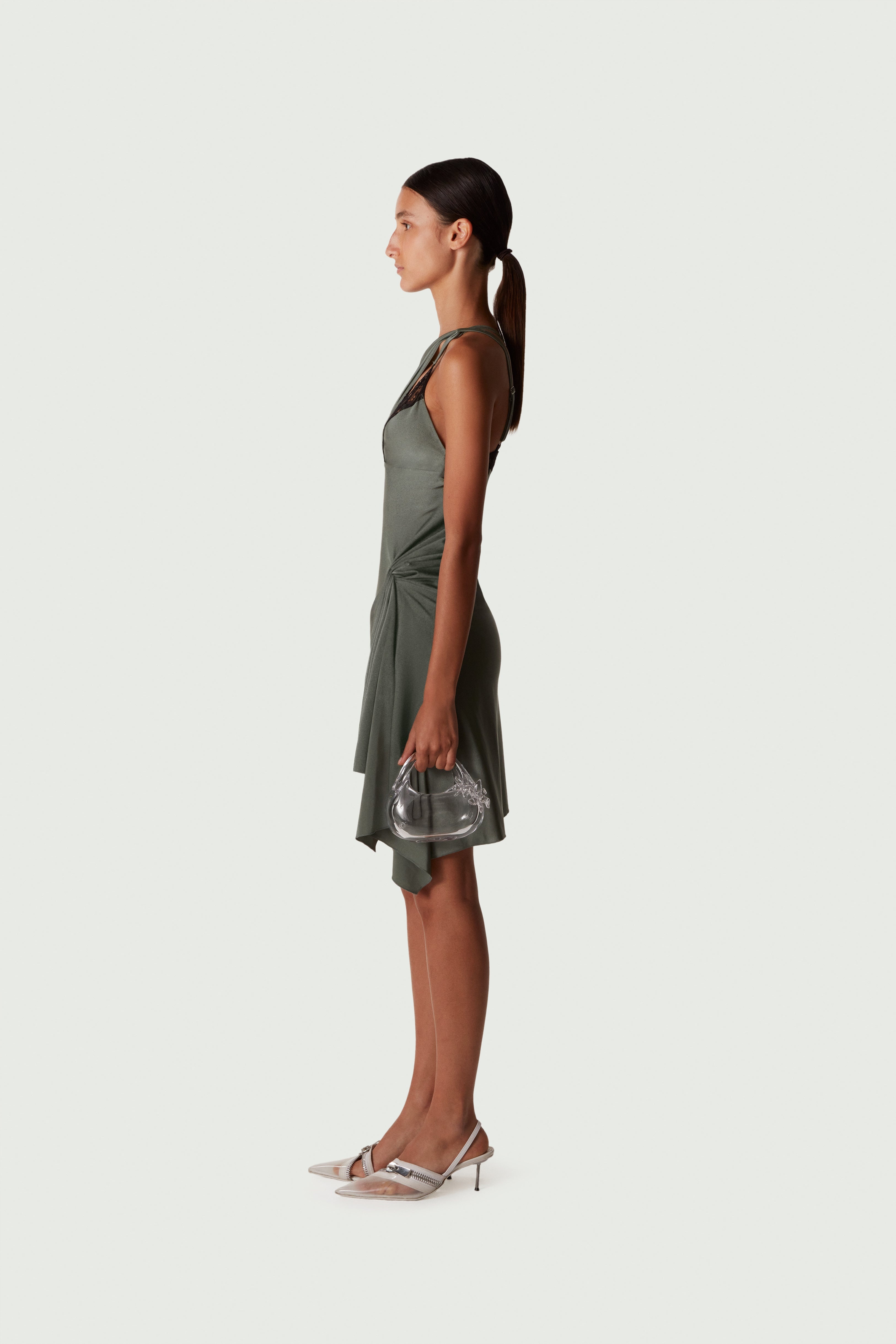 Asymmetric Mini Dress - 3
