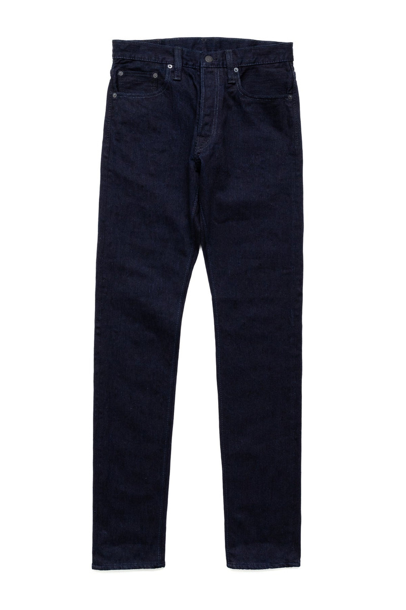 Pure Blue Japan 13oz Stretch Denim Relaxed Tapered - Double Indigo outlook