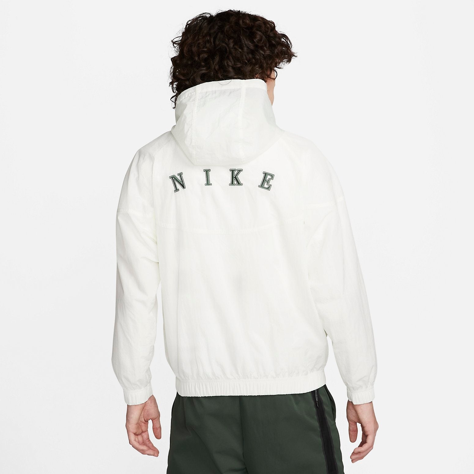Nike Sportswear Wind Runner 1/2 Half Zip Top 'Sail Noble Green' FD0903-133 - 6