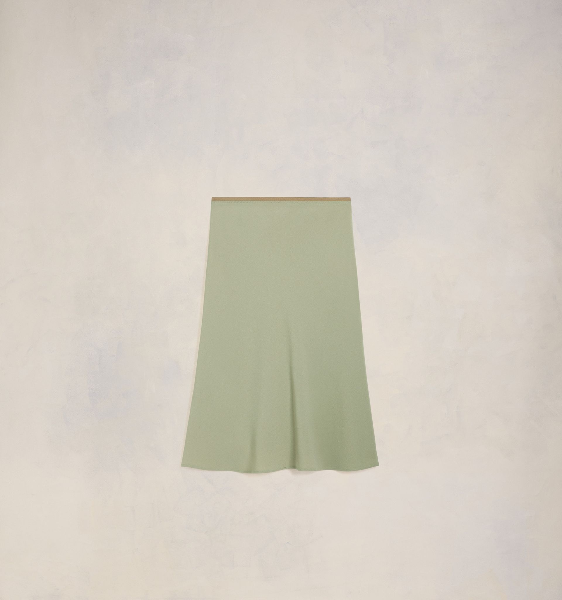 Midi Skirt With Elasticated Waist - 1