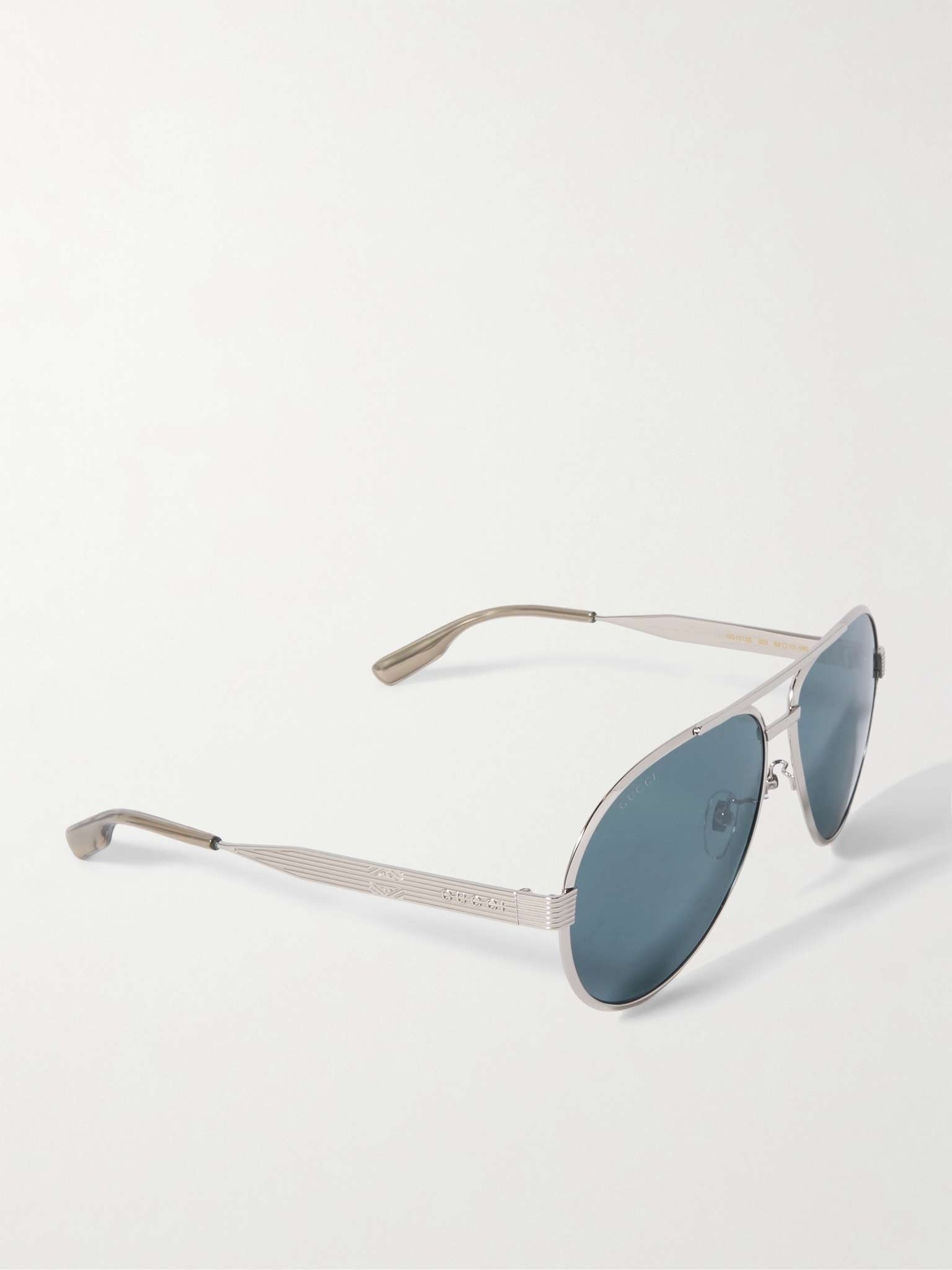 Aviator-Style Silver-Tone Sunglasses - 3