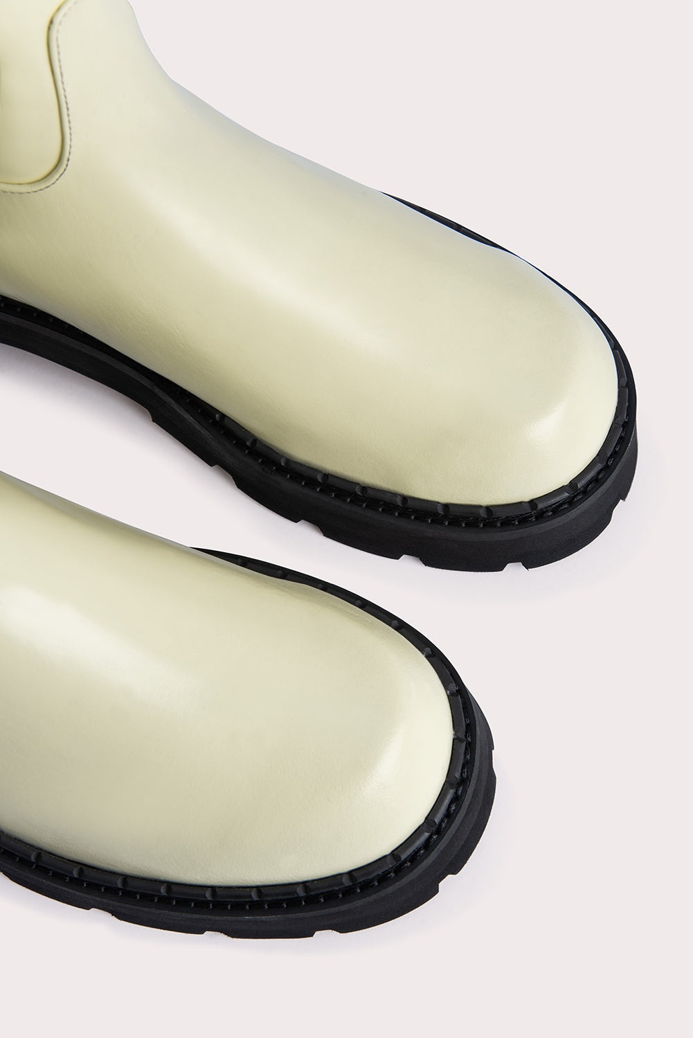 Russel Ivory Soft Semi Patent Leather - 3