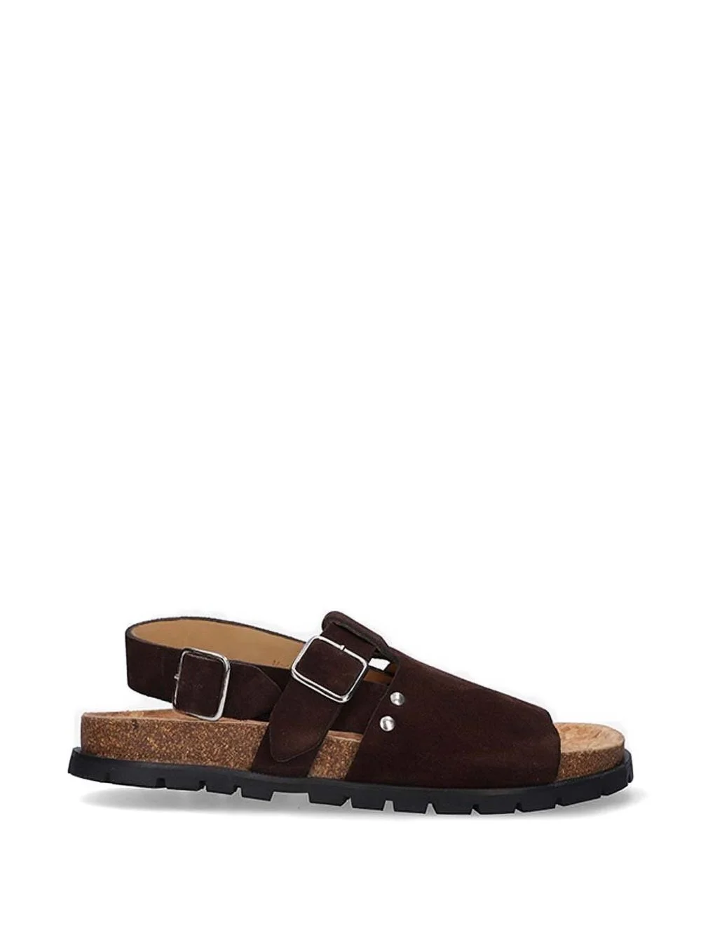 suede flat sandals - 1