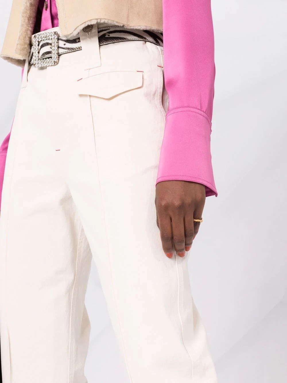 straight-leg trousers - 3