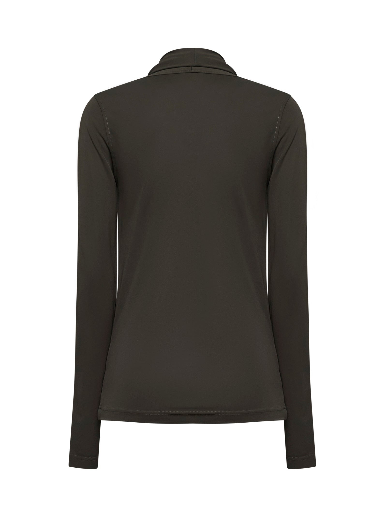 Toteme Women Black Fluid Jersey Overlapped Top - 2