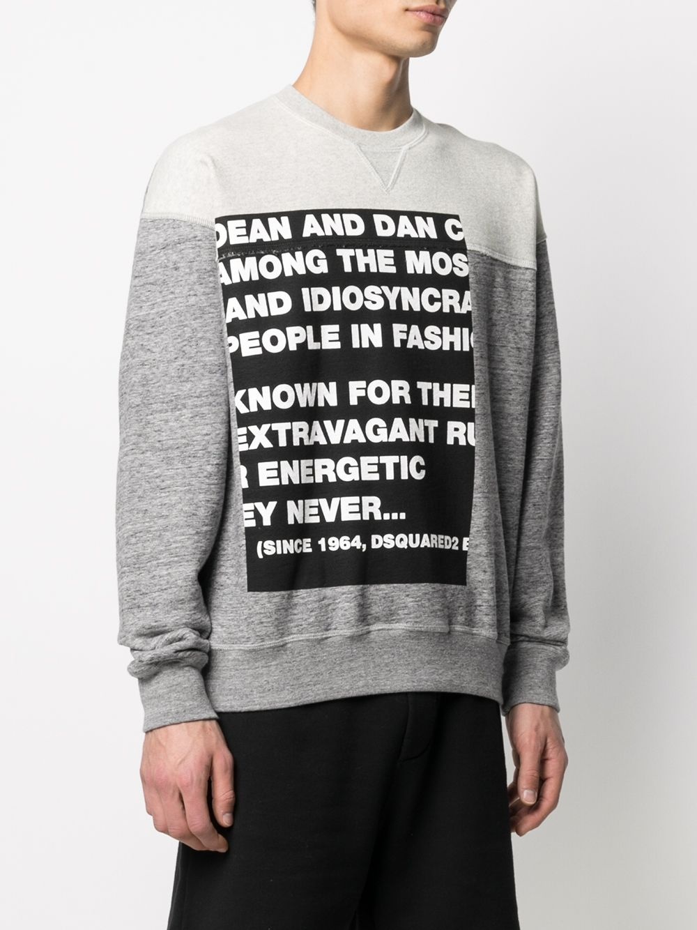 slogan-print sweatshirt - 3