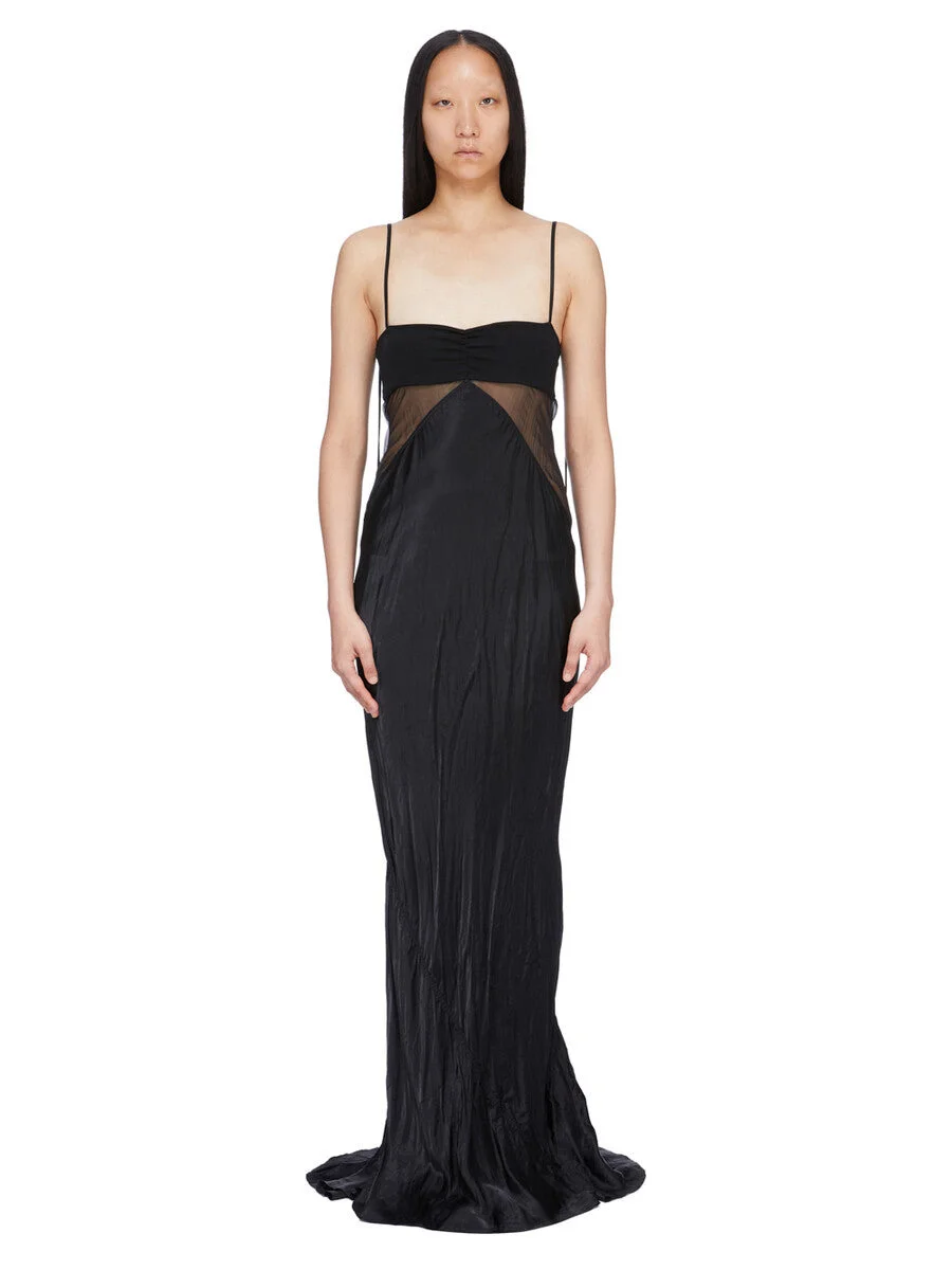 square-neck sleeveless maxi dress - 1