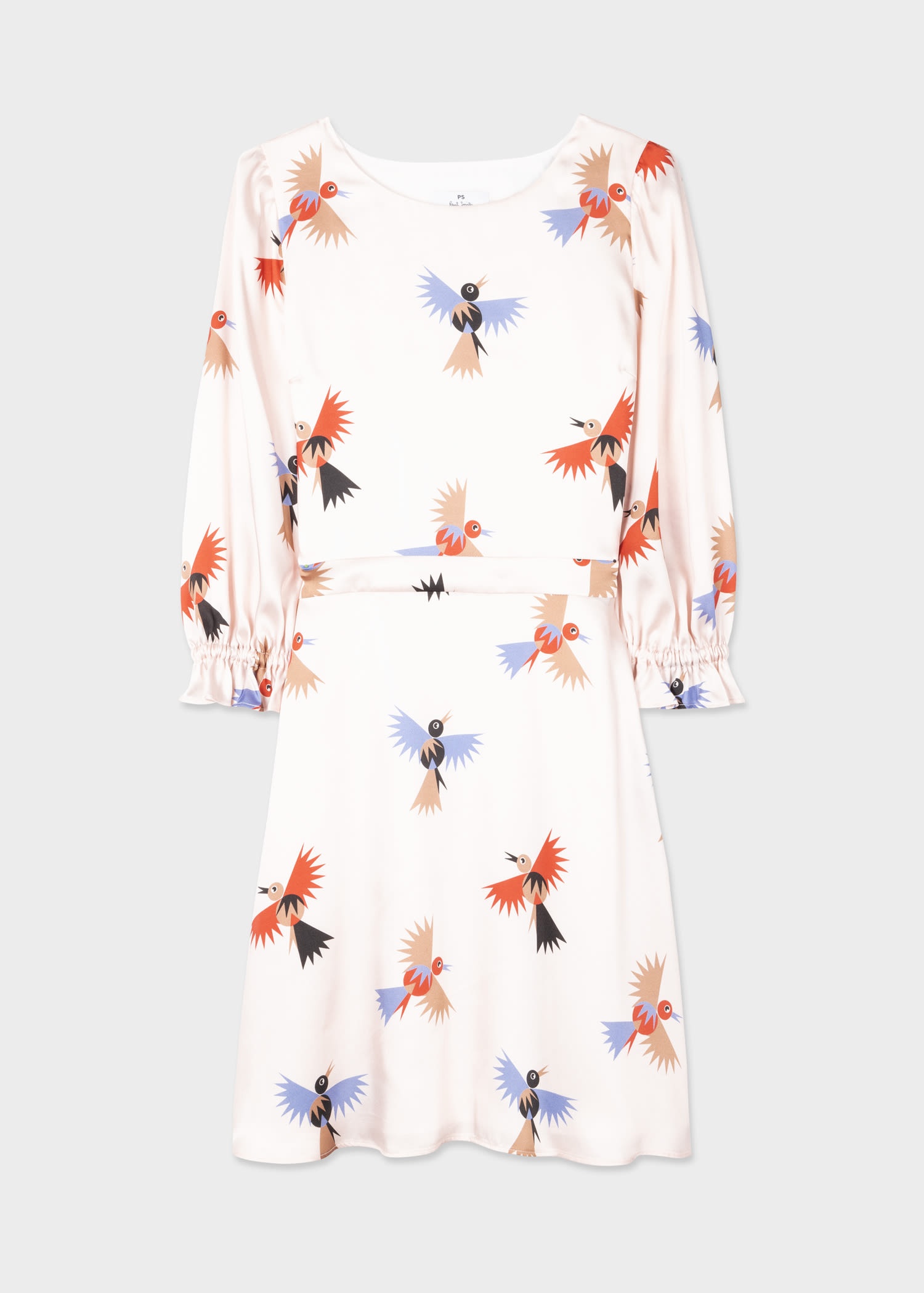 'Swallow Stencil' Mini Dress - 1