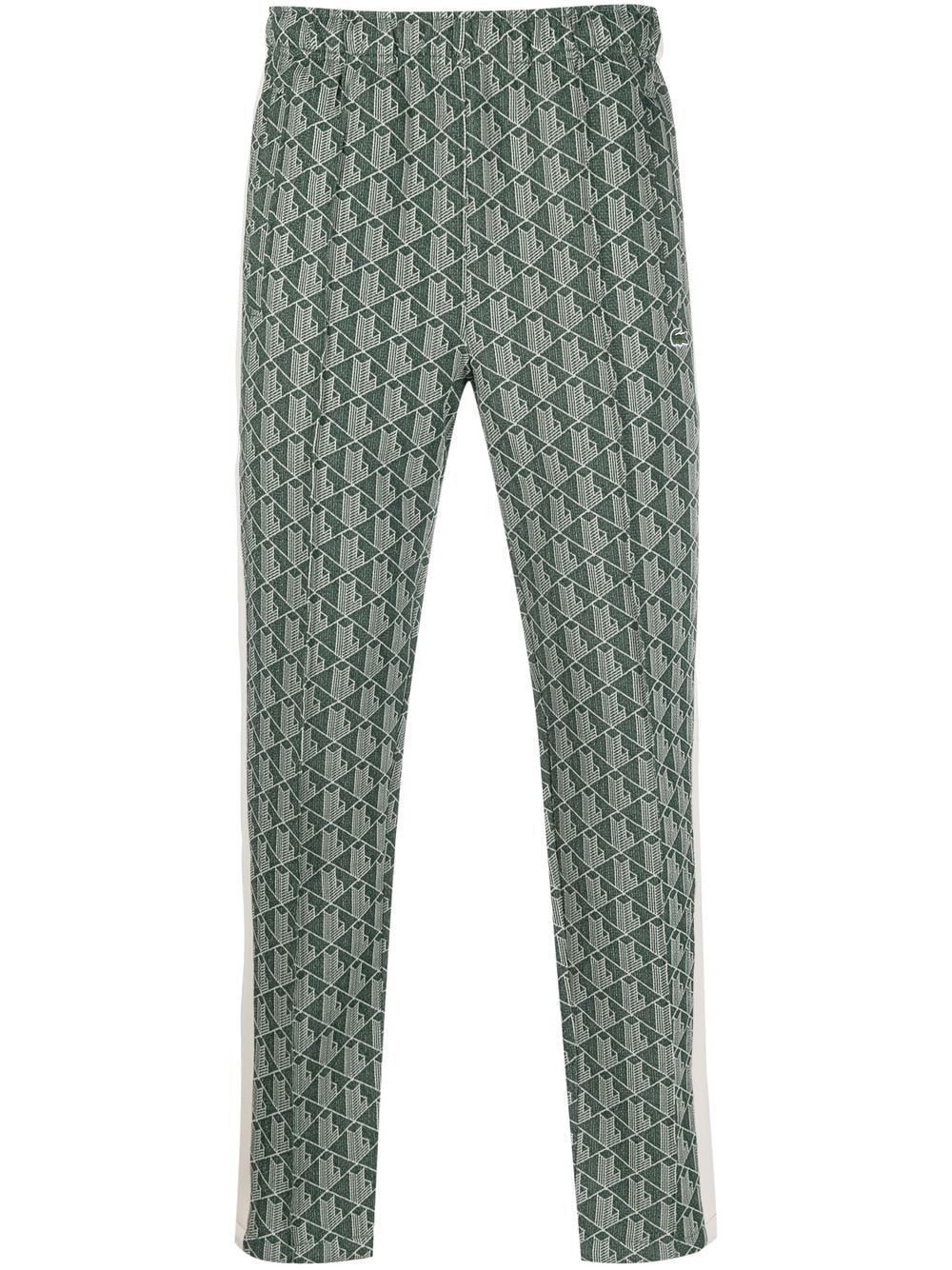 monogram-print track pants - 1