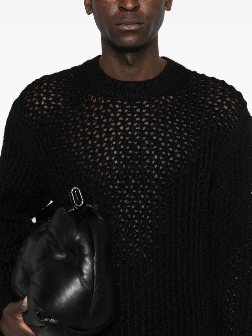 open-knit sweater - 5