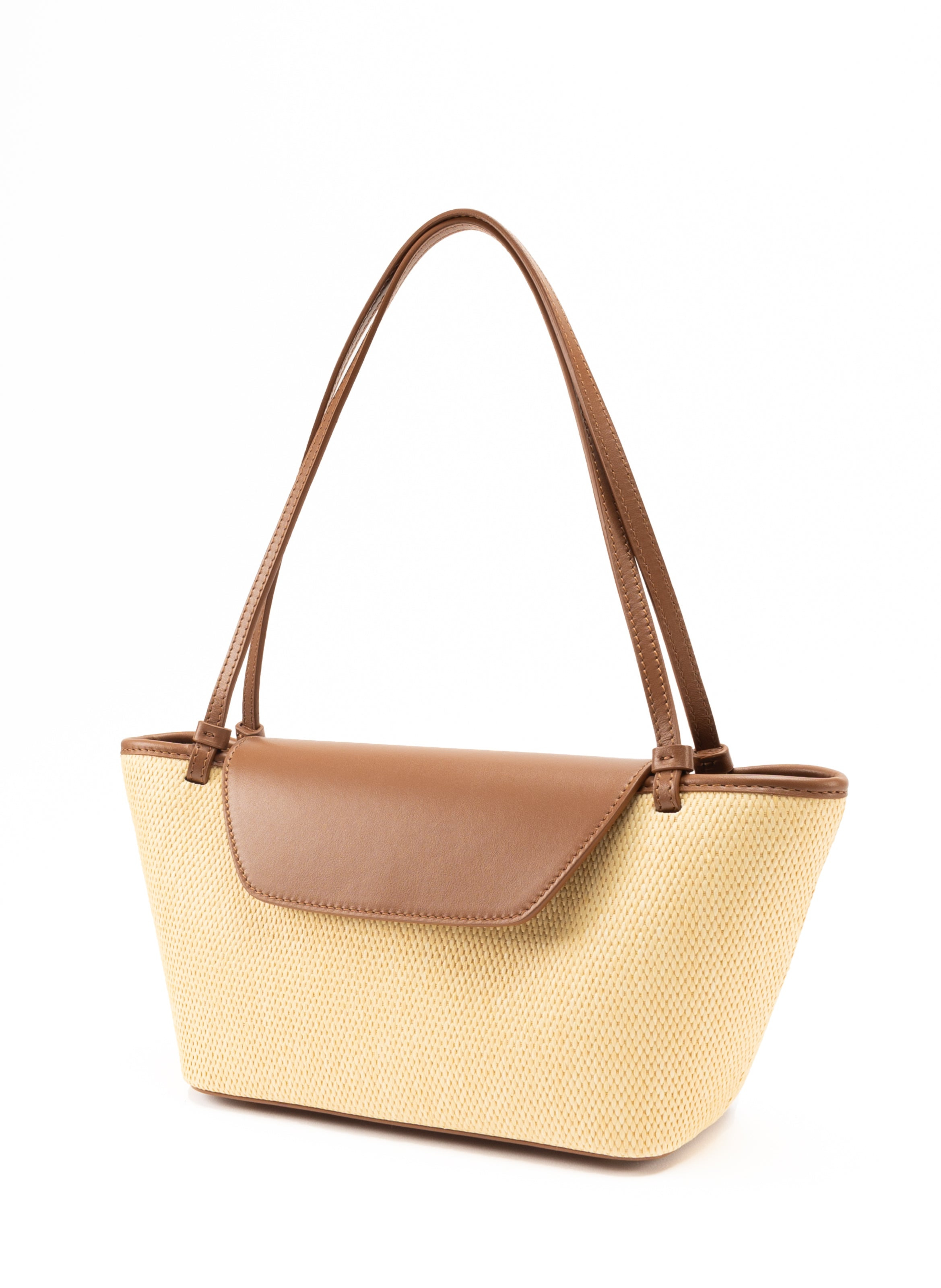 Courrier Tote Raffia/Leather Natural/Cognac - 3