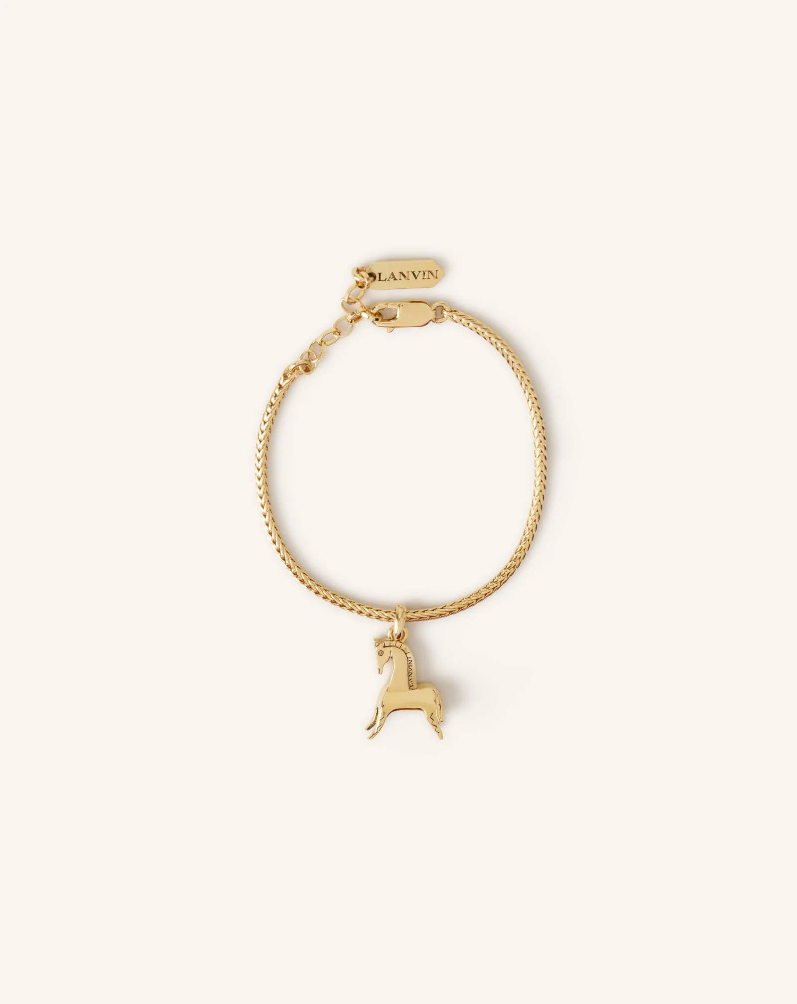 SILVER LUNAR YEAR BRACELET WITH A HORSE PENDANT - 1