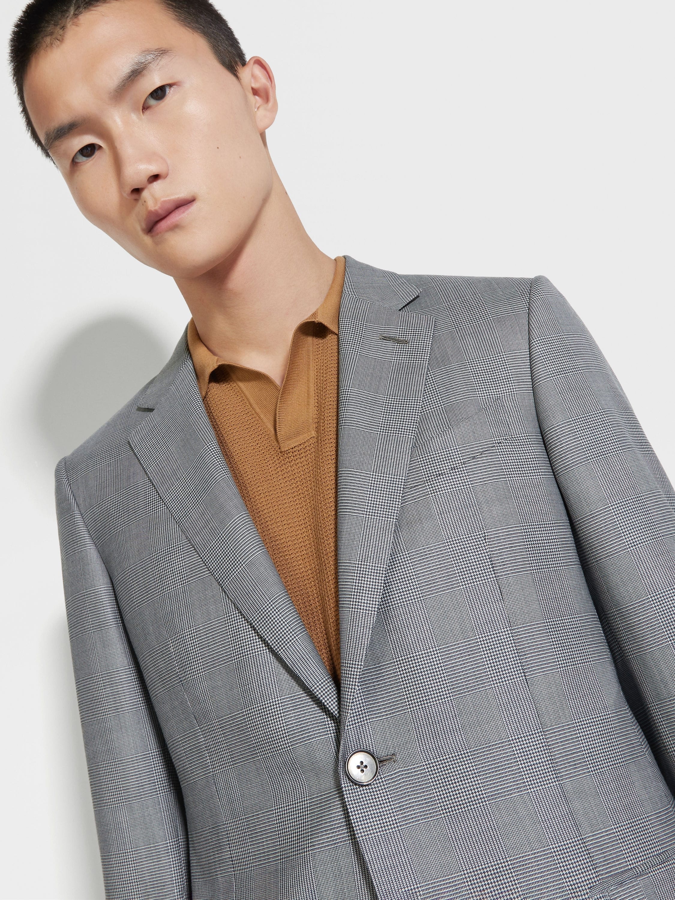 BLACK AND WHITE CENTOVENTIMILA WOOL SUIT - 3
