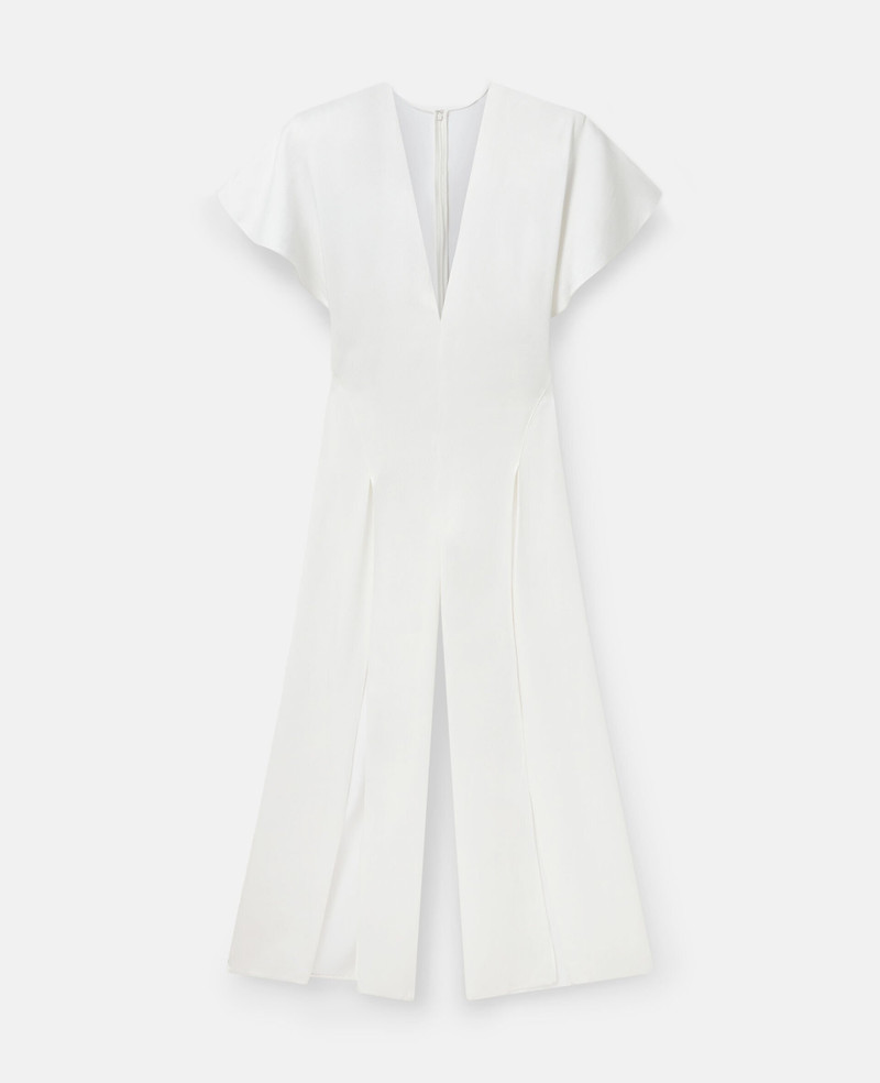 Plunge Neck Slit Maxi Dress 1