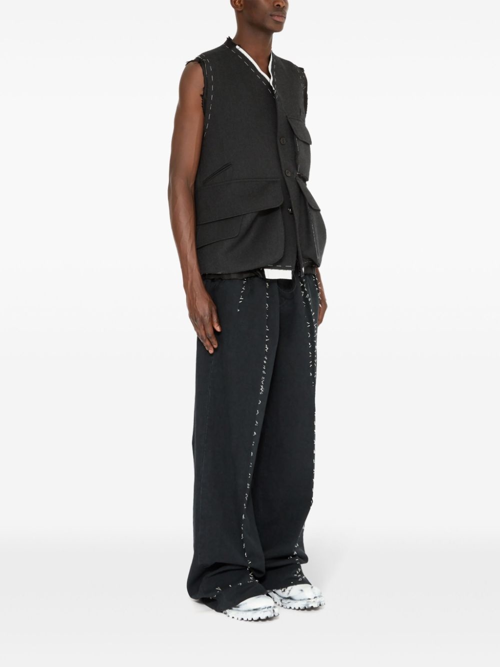 cargo wool vest - 3