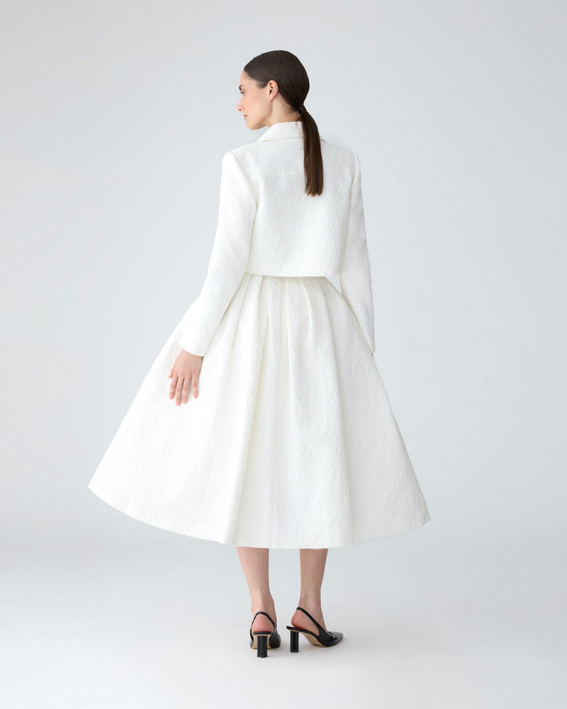 Floral Cloque Cropped Jacket 3