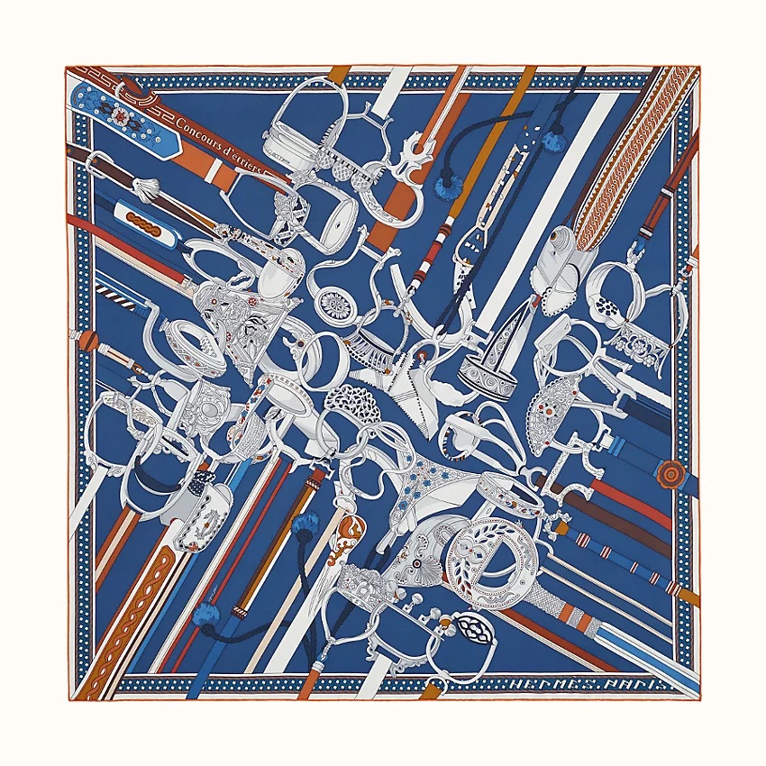 Concours d'Etriers wash scarf 90 - 1
